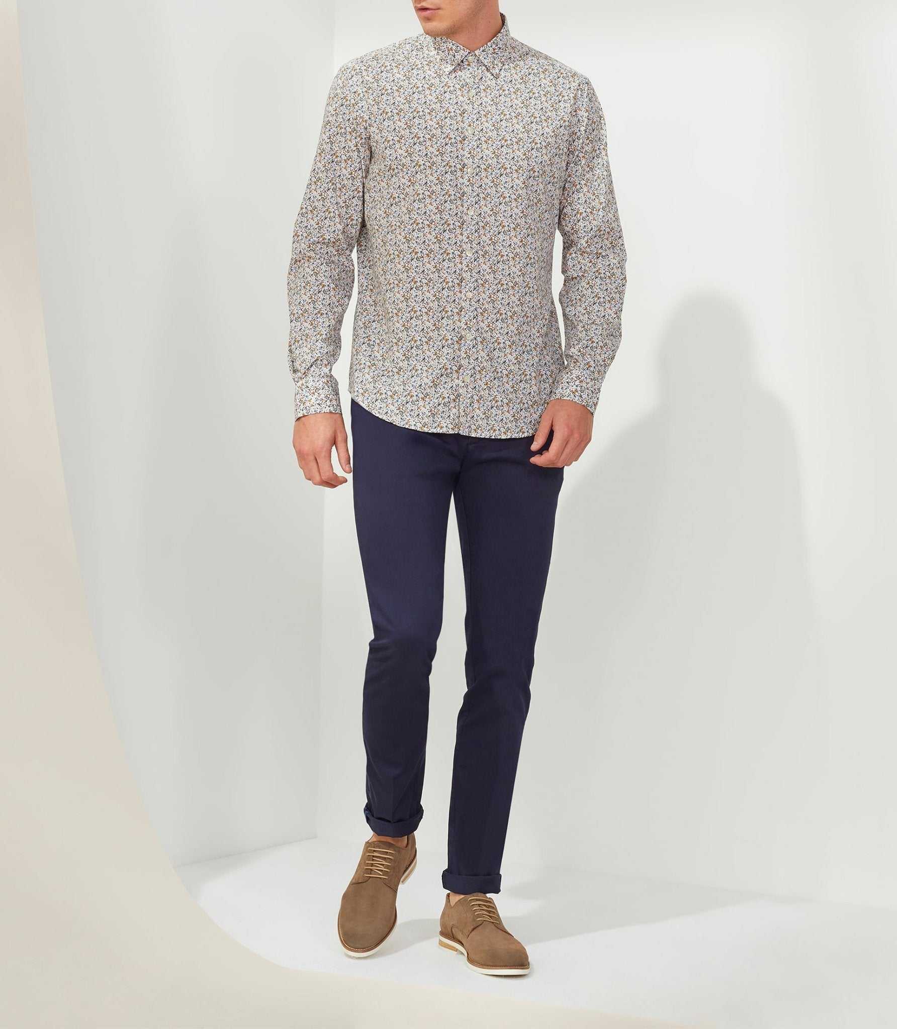 Chemise casual kaki "Tigrane"