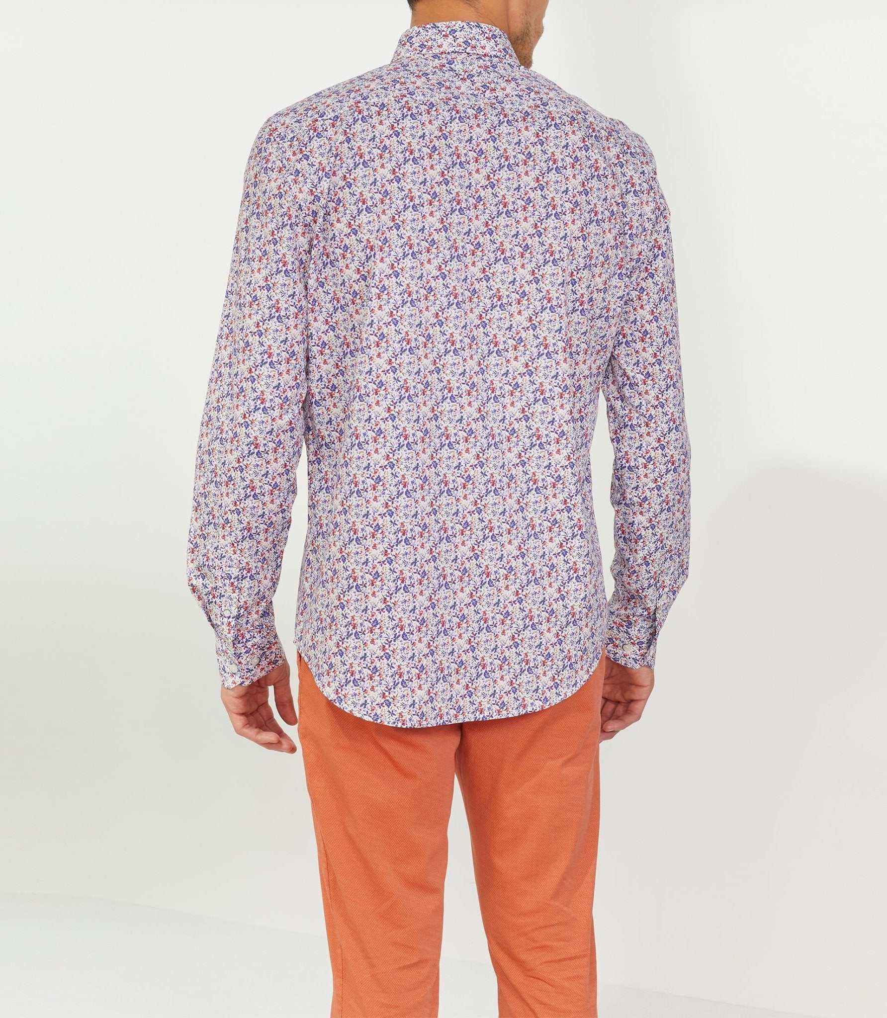 Chemise casual violette "Tigrane" - Image 3