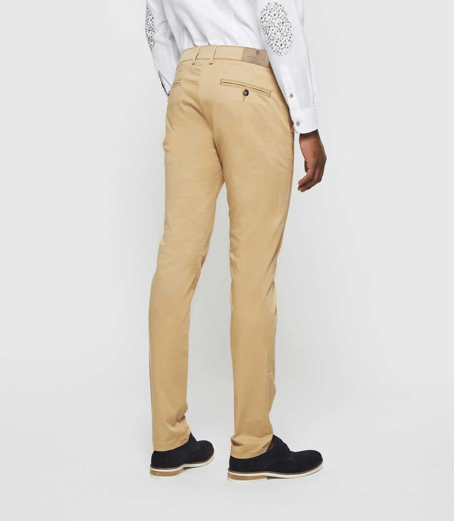 Pantalon chino satin beige PANAMAOUT - Image 2