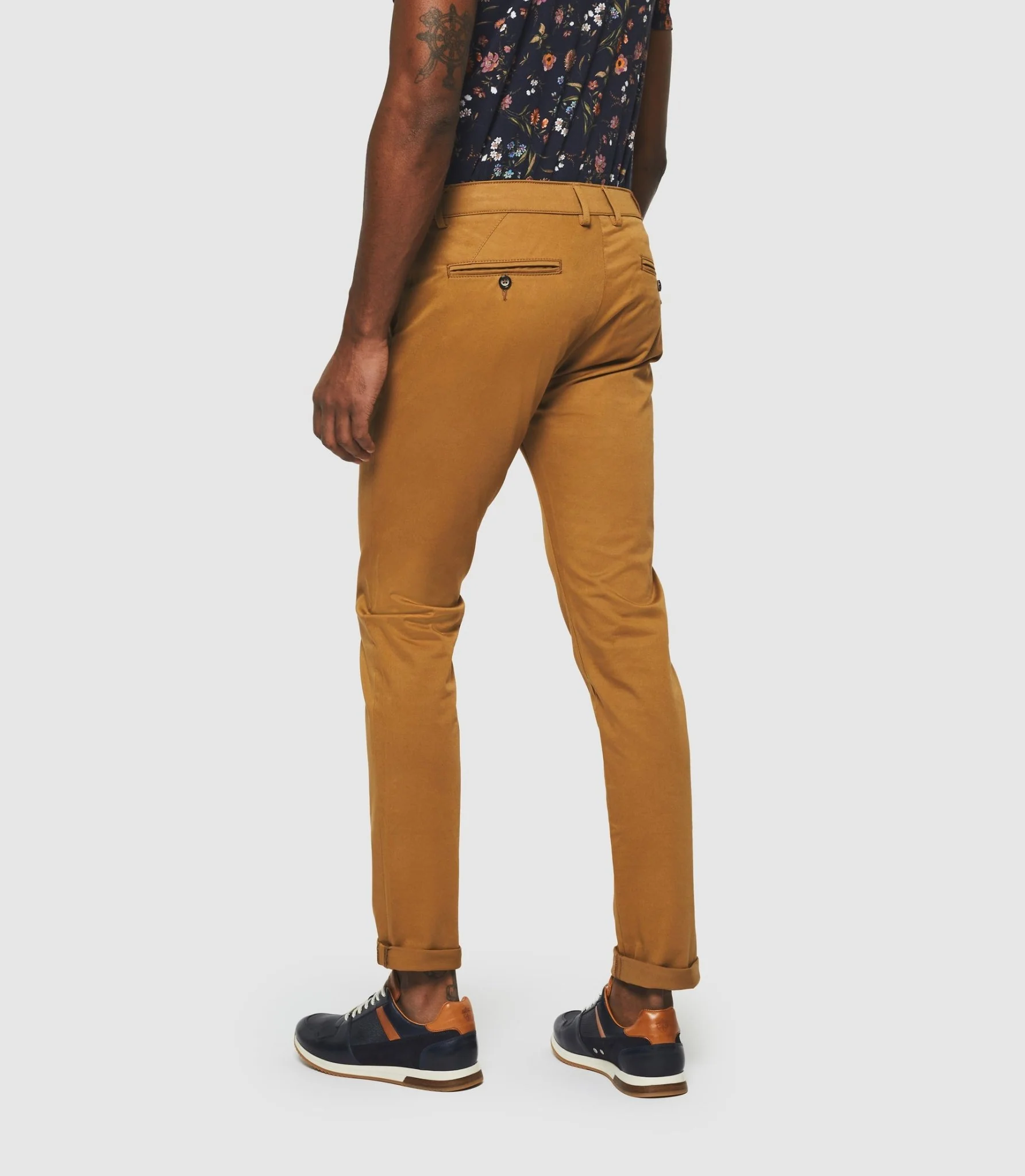 Pantalon chino slim camel "Panama" - Image 4