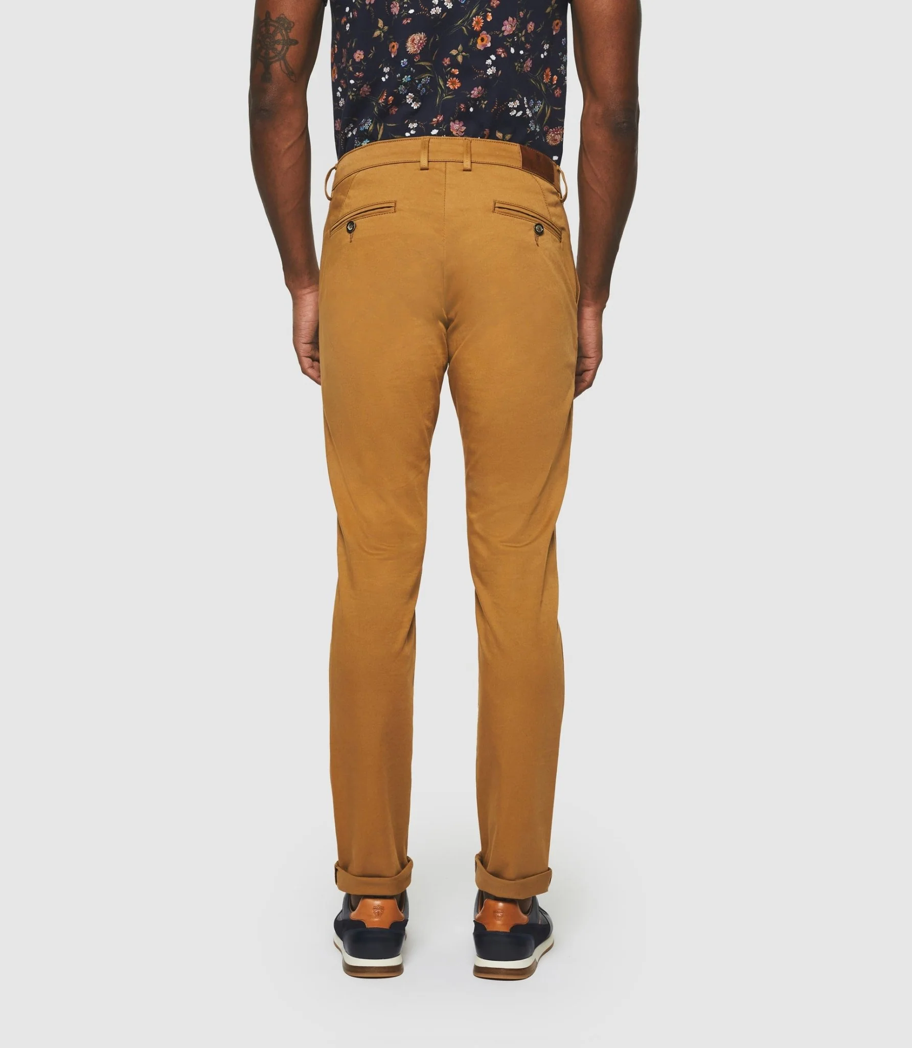 Pantalon chino slim camel "Panama" - Image 6