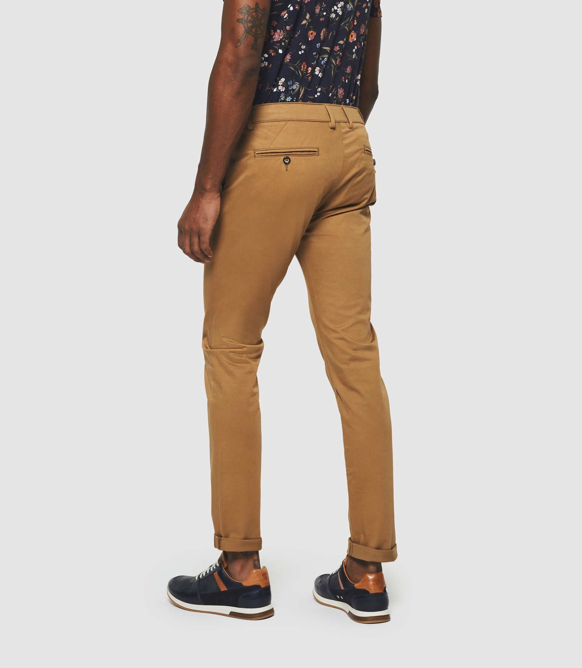 Pantalon chino slim camel PANAMA - Image 6