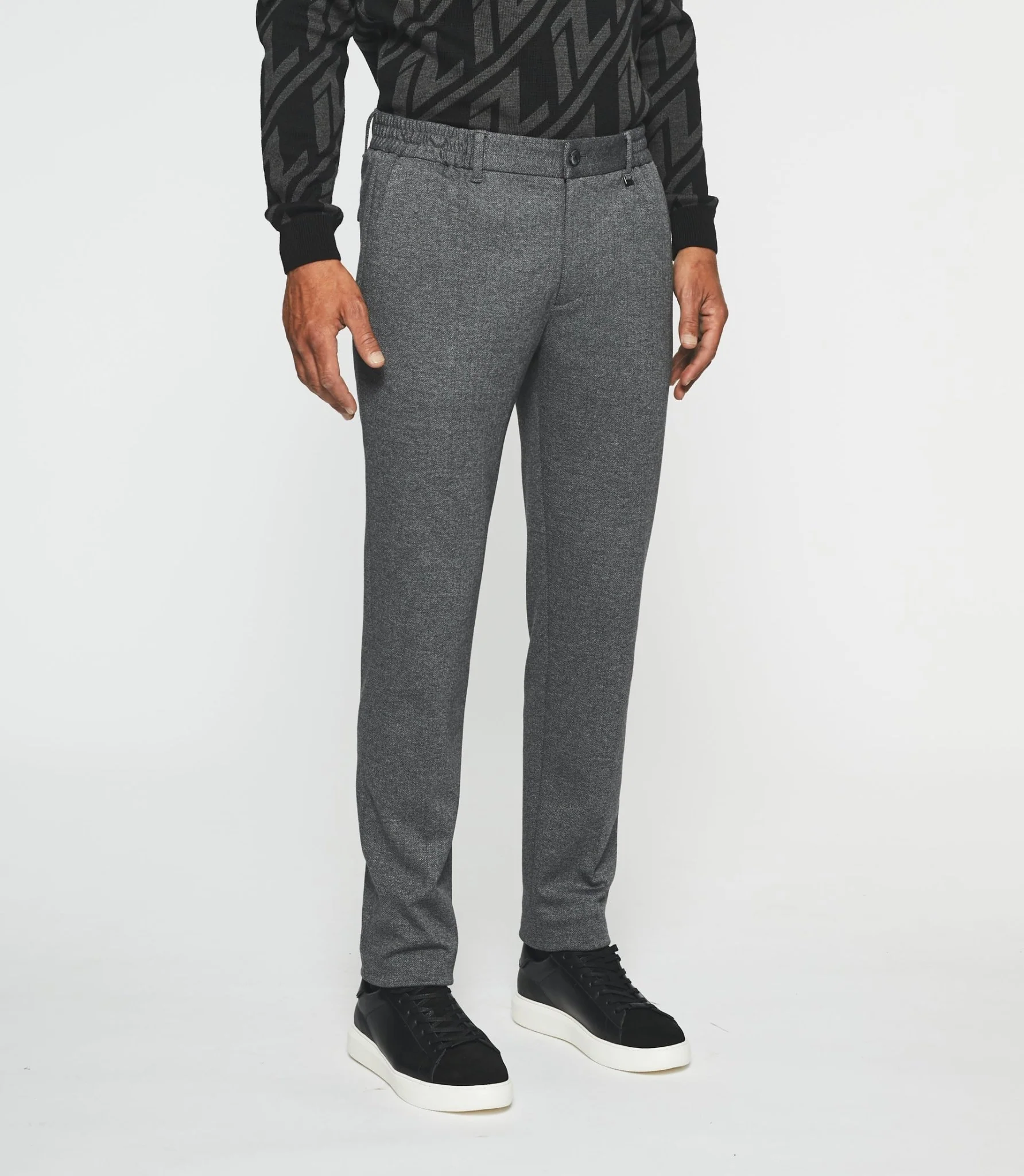 Pantalon Chino taille élastique gris foncé VOLTIGE - Image 5
