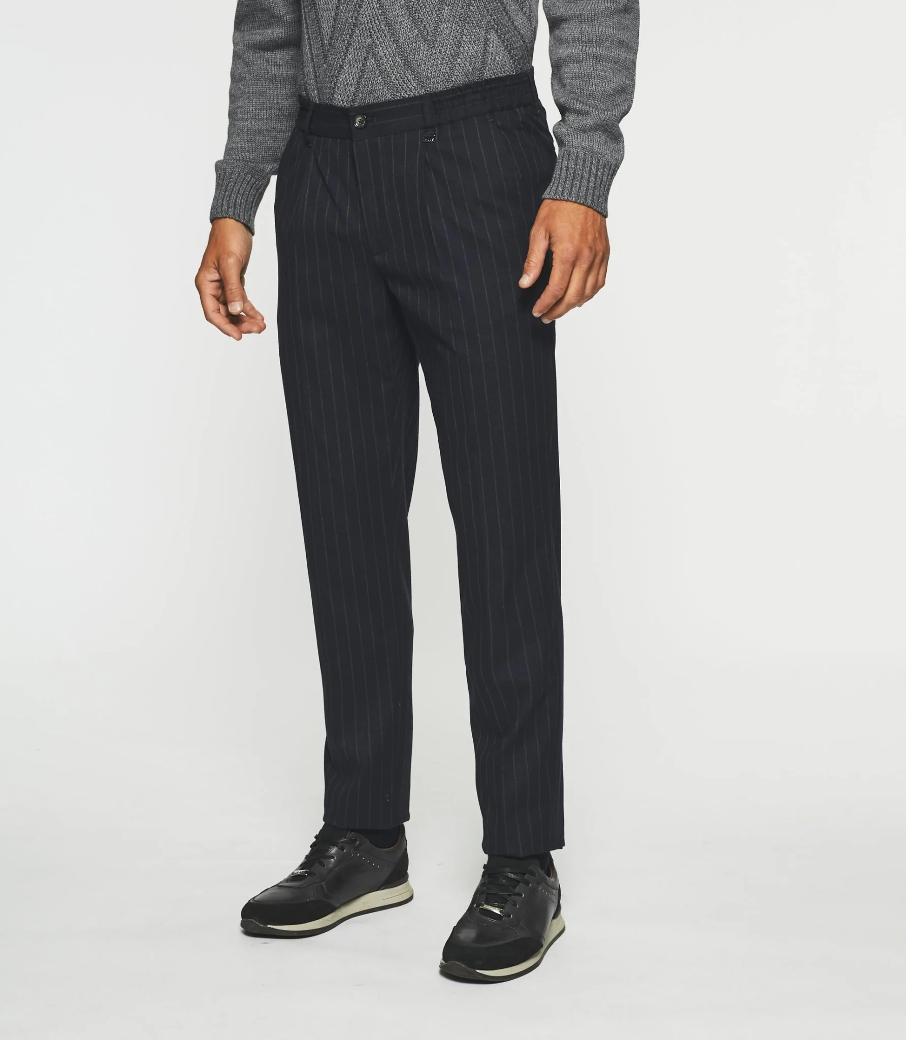 Pantalon Chino taille élastique marine VERTICAL