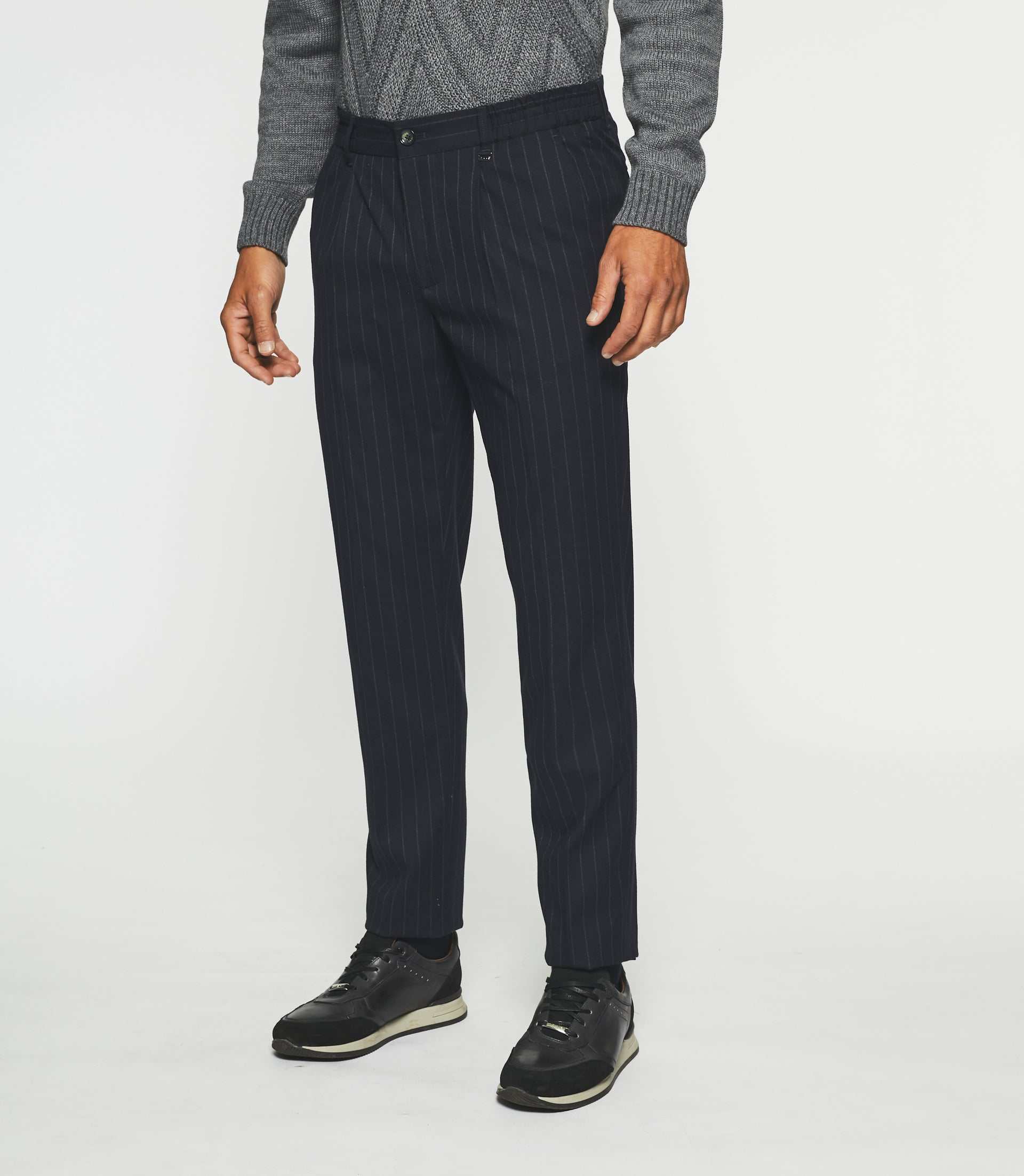 Pantalon Chino taille élastique marine VERTICAL - Image 5