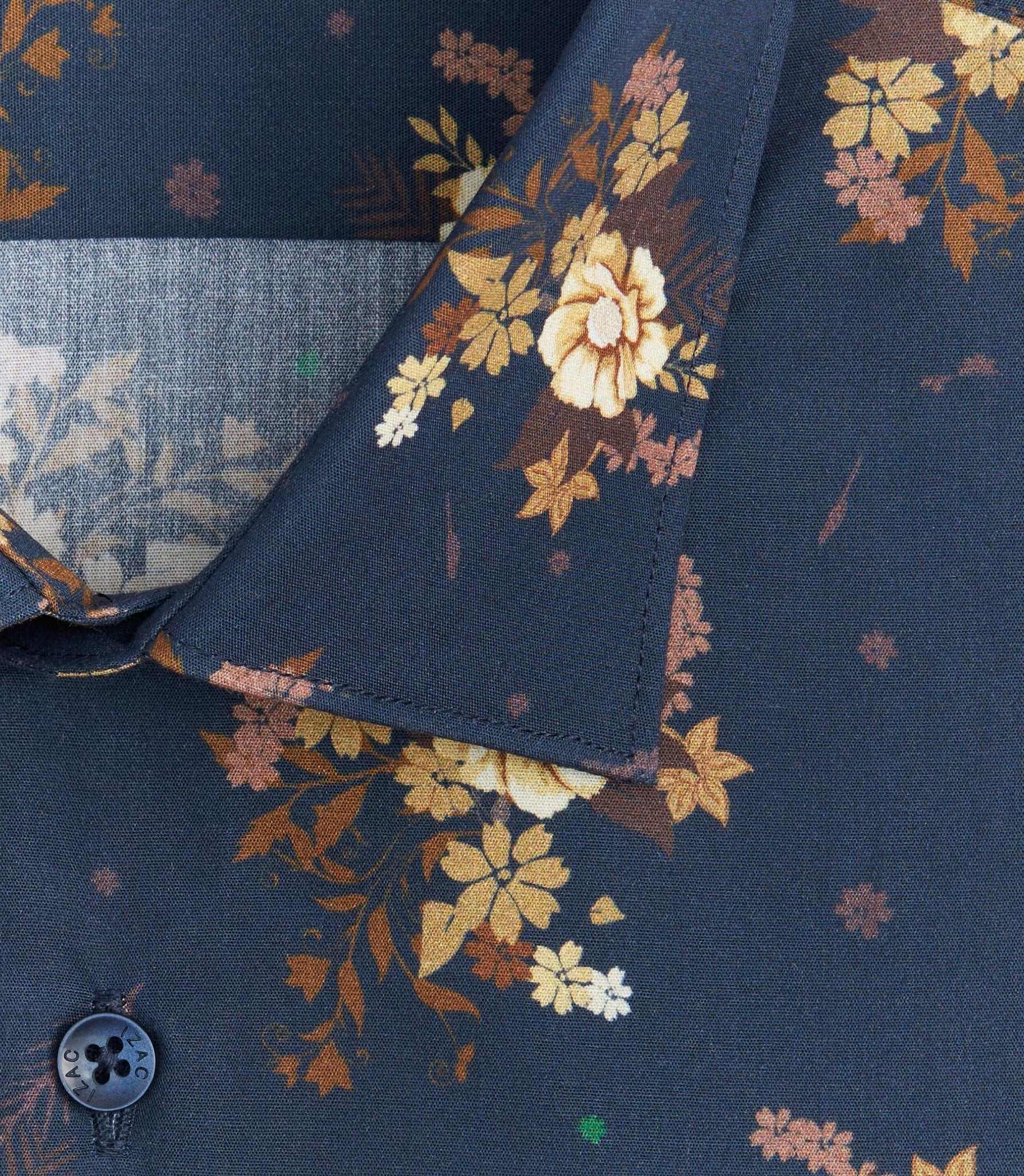 Chemise imprimée marine "Solaire" - Image 2
