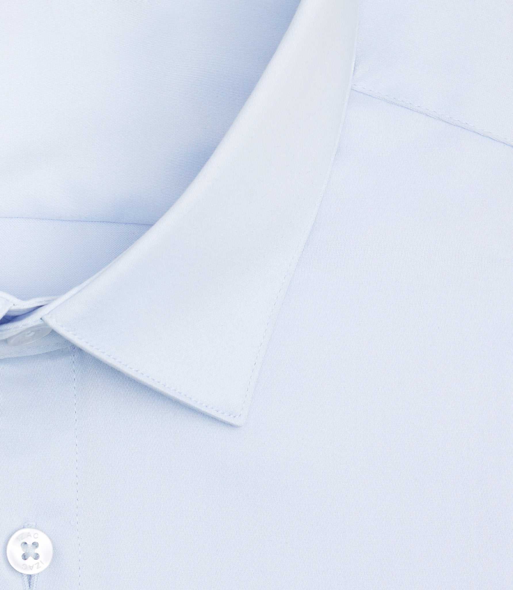 Chemise regular en coton bleu ciel "Sastretchbasic" - Image 2
