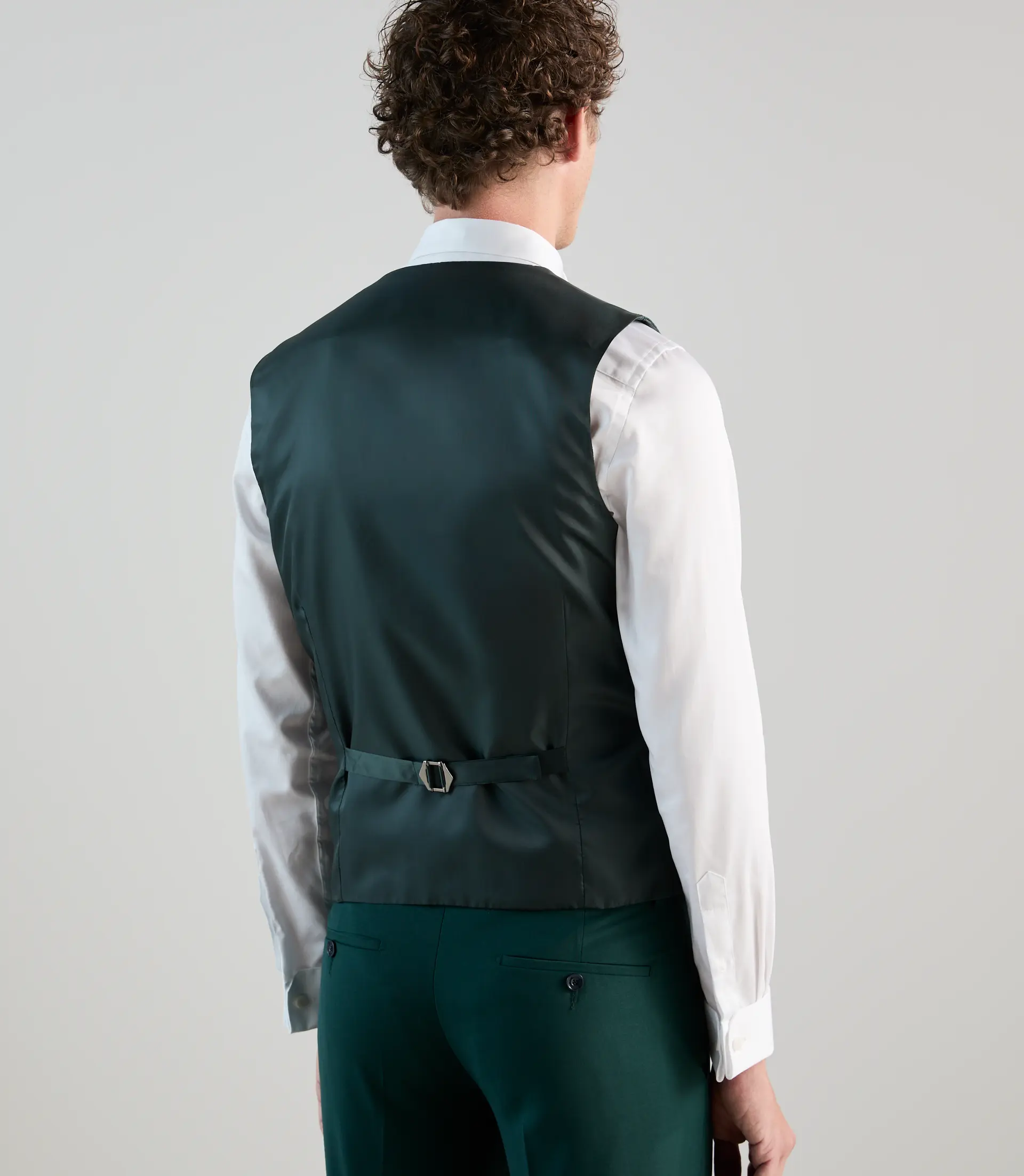 Costume 3 pièces de cérémonie vert foncé - Image 8