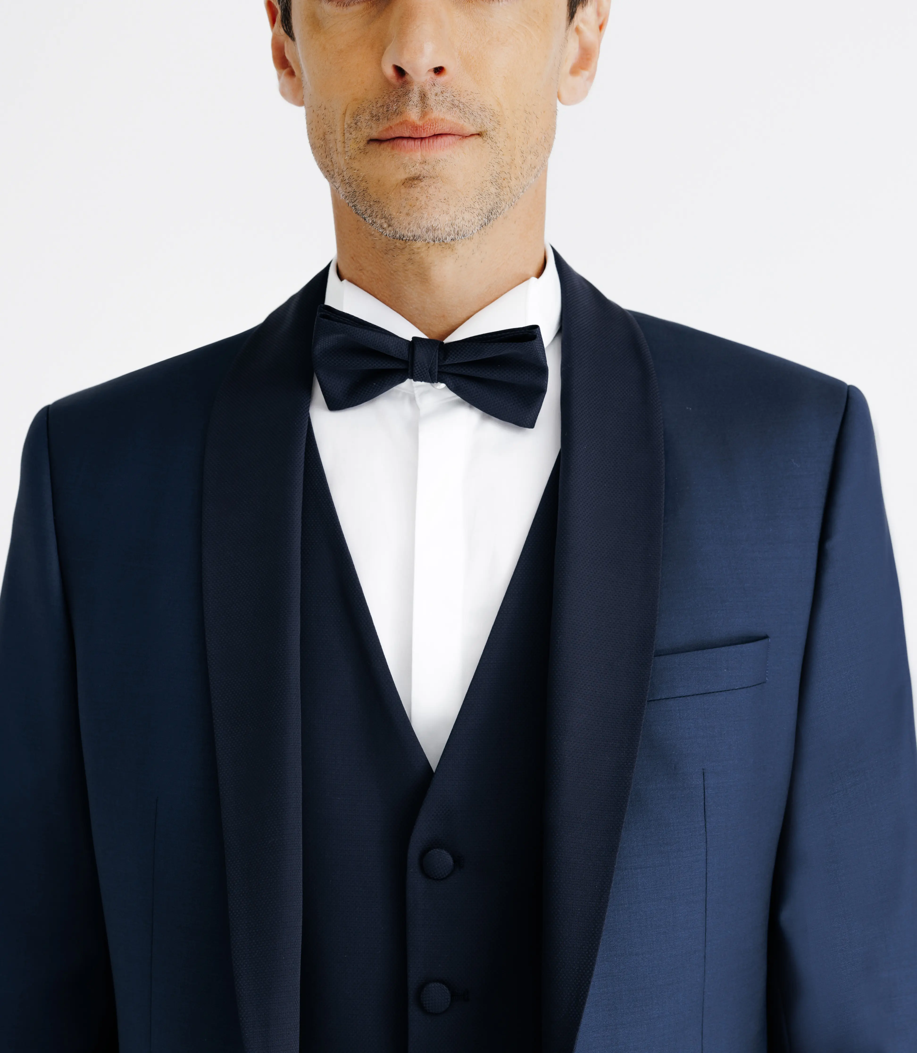 Costume col châle marine - Image 3
