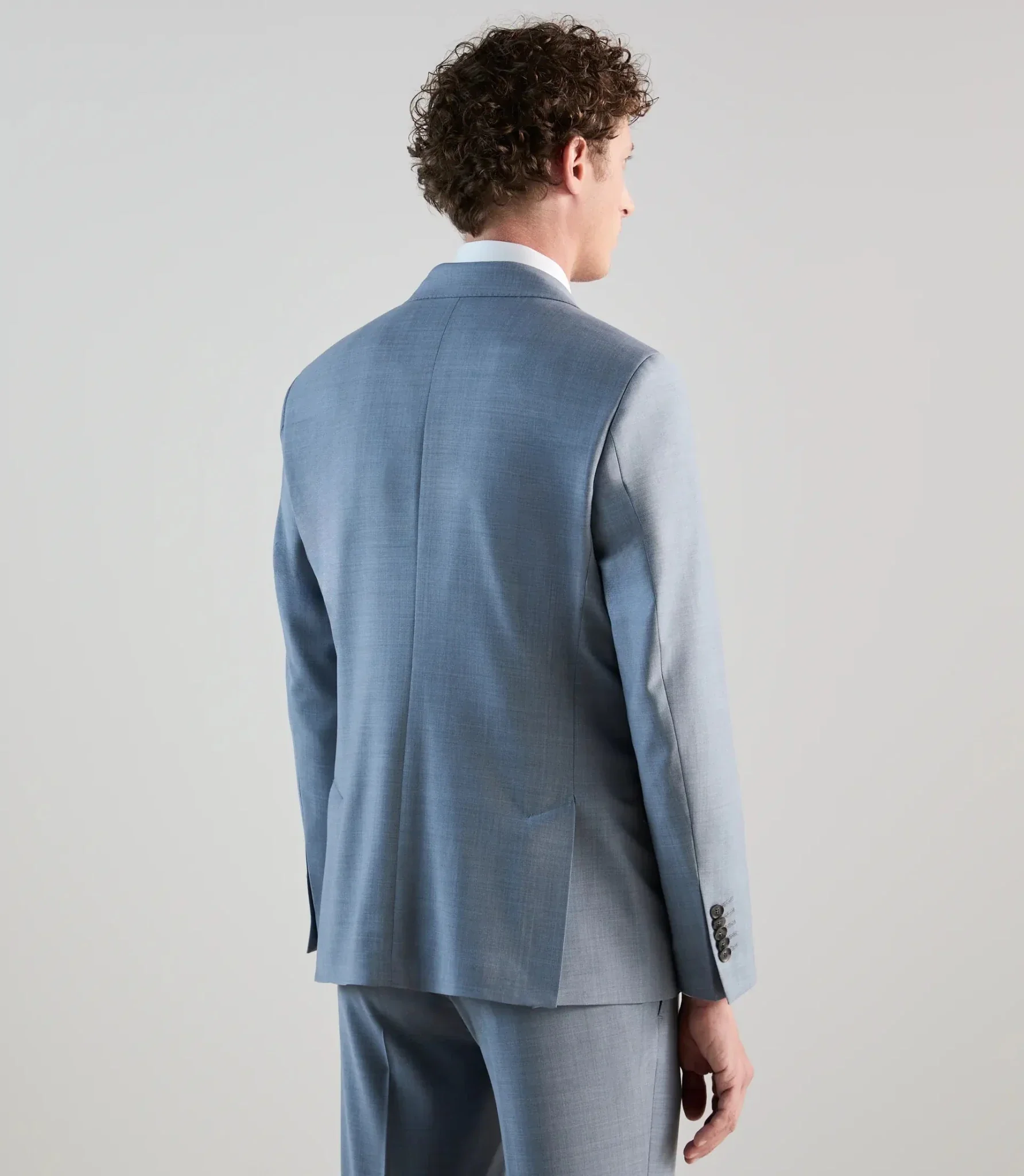 Costume croisé bleu ciel - Image 4