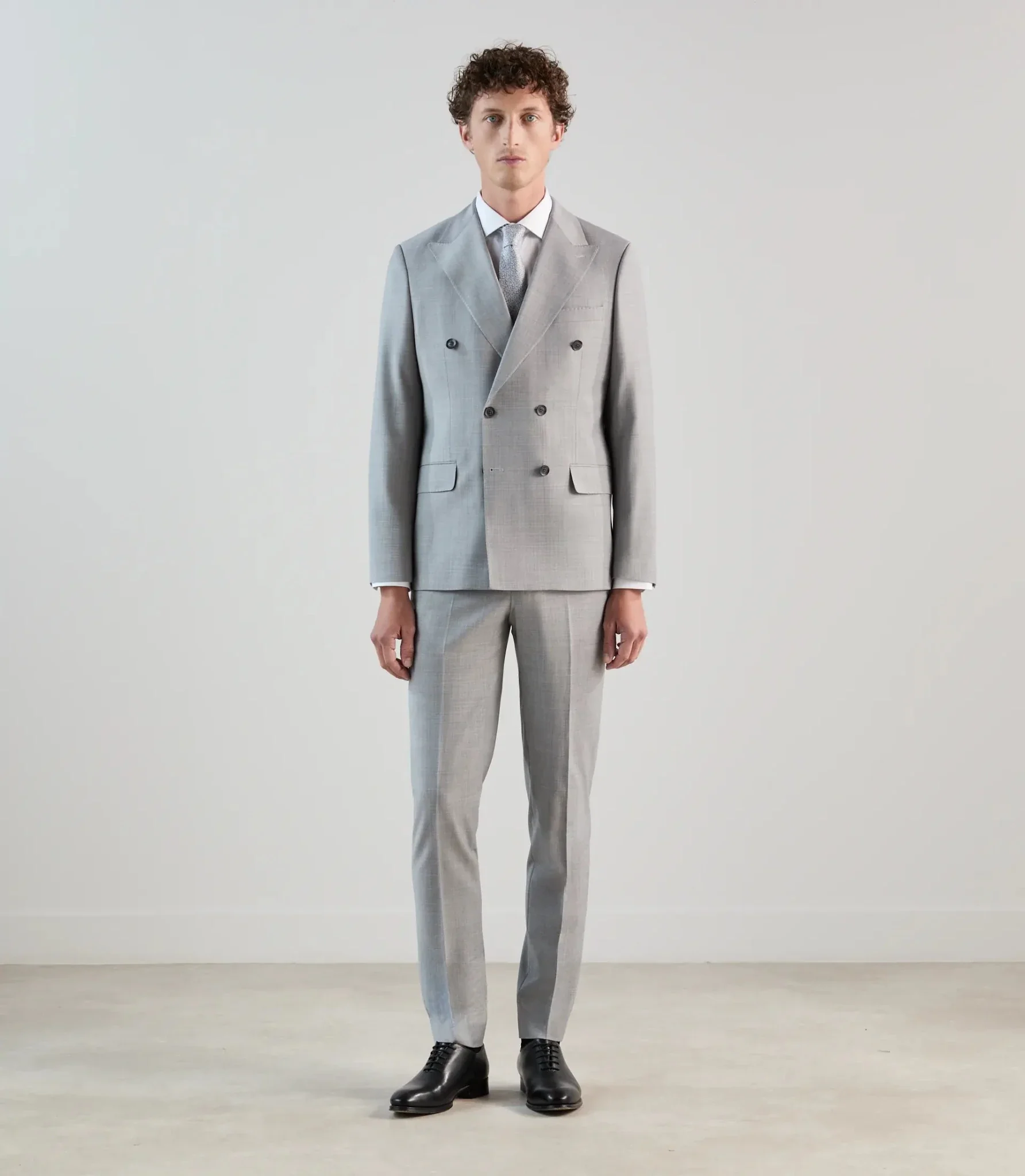 Costume croisé gris - Image 3