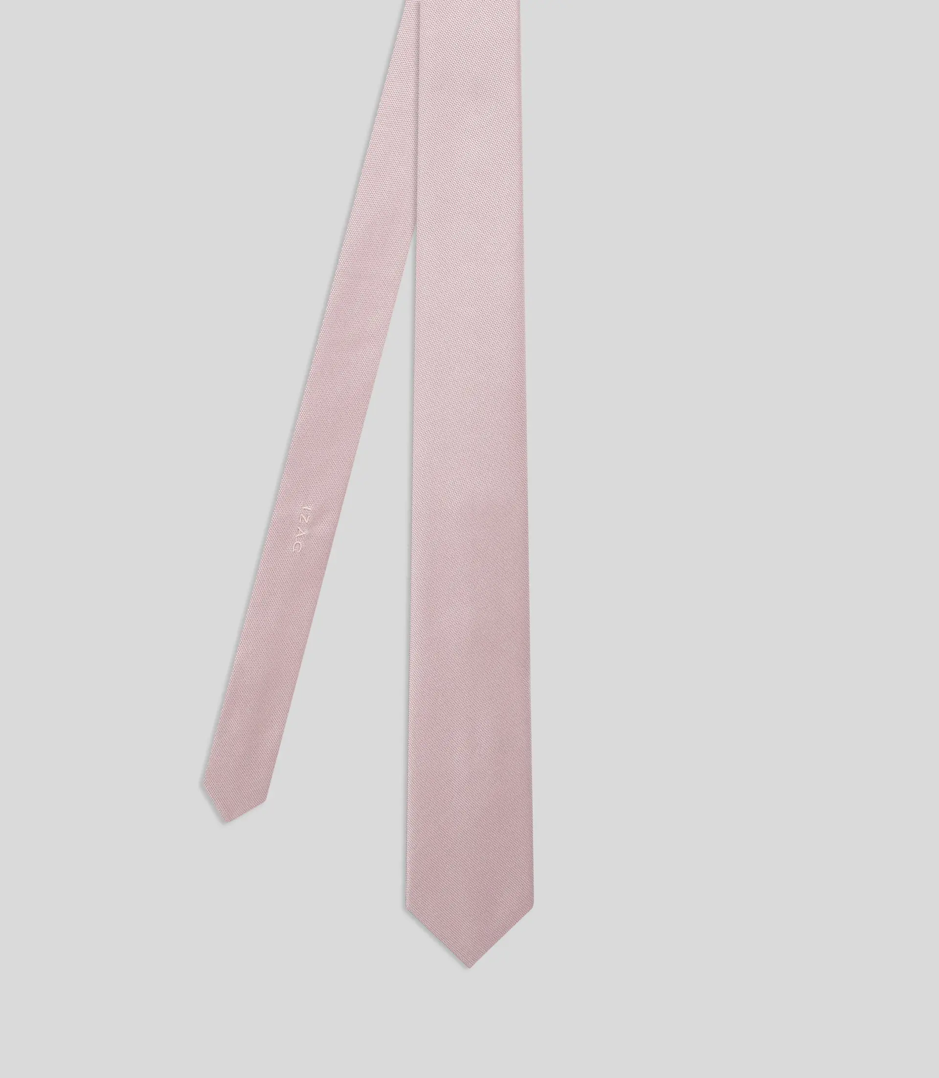 Cravate unie rose
