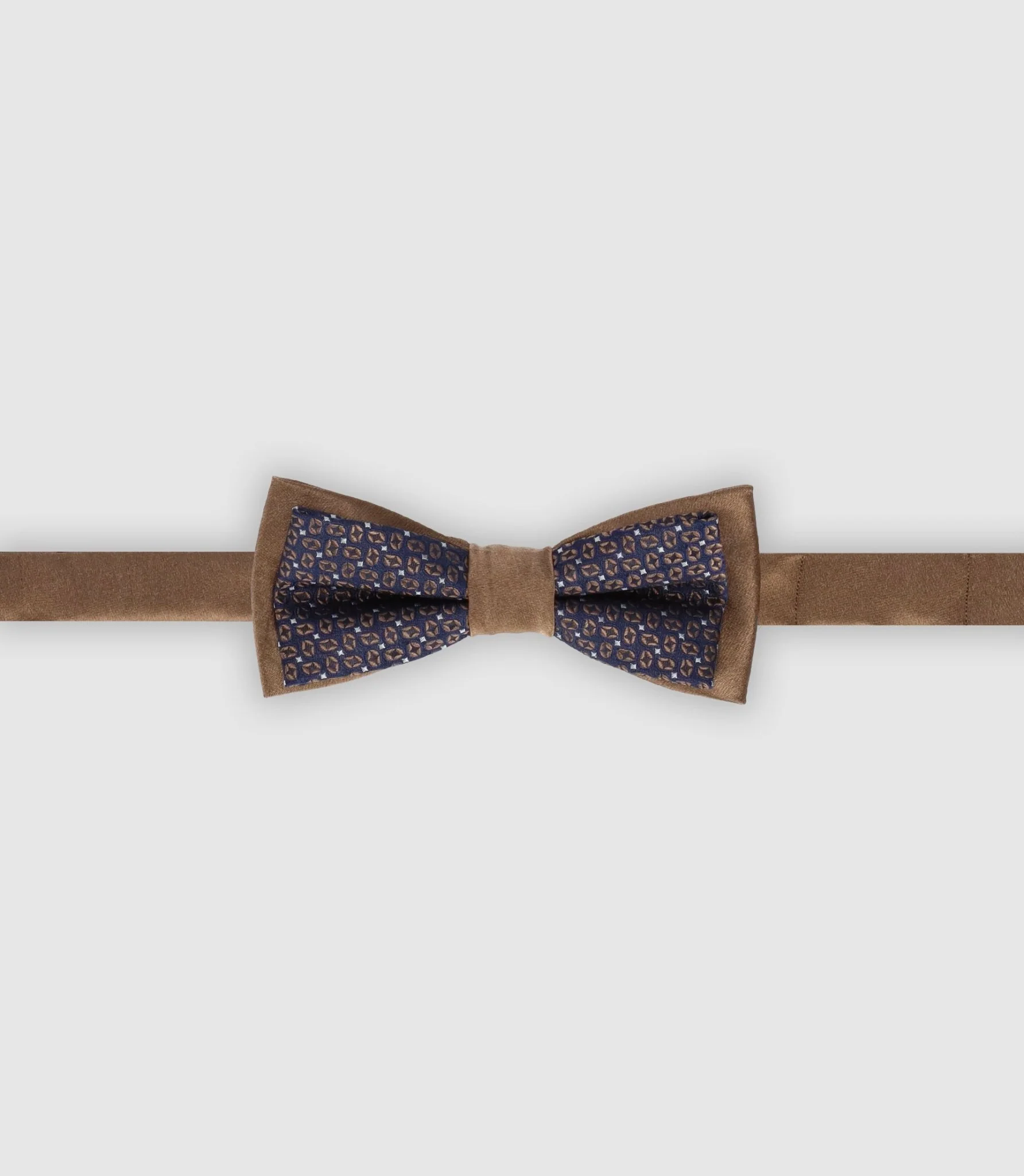Nœud papillon en soie marine