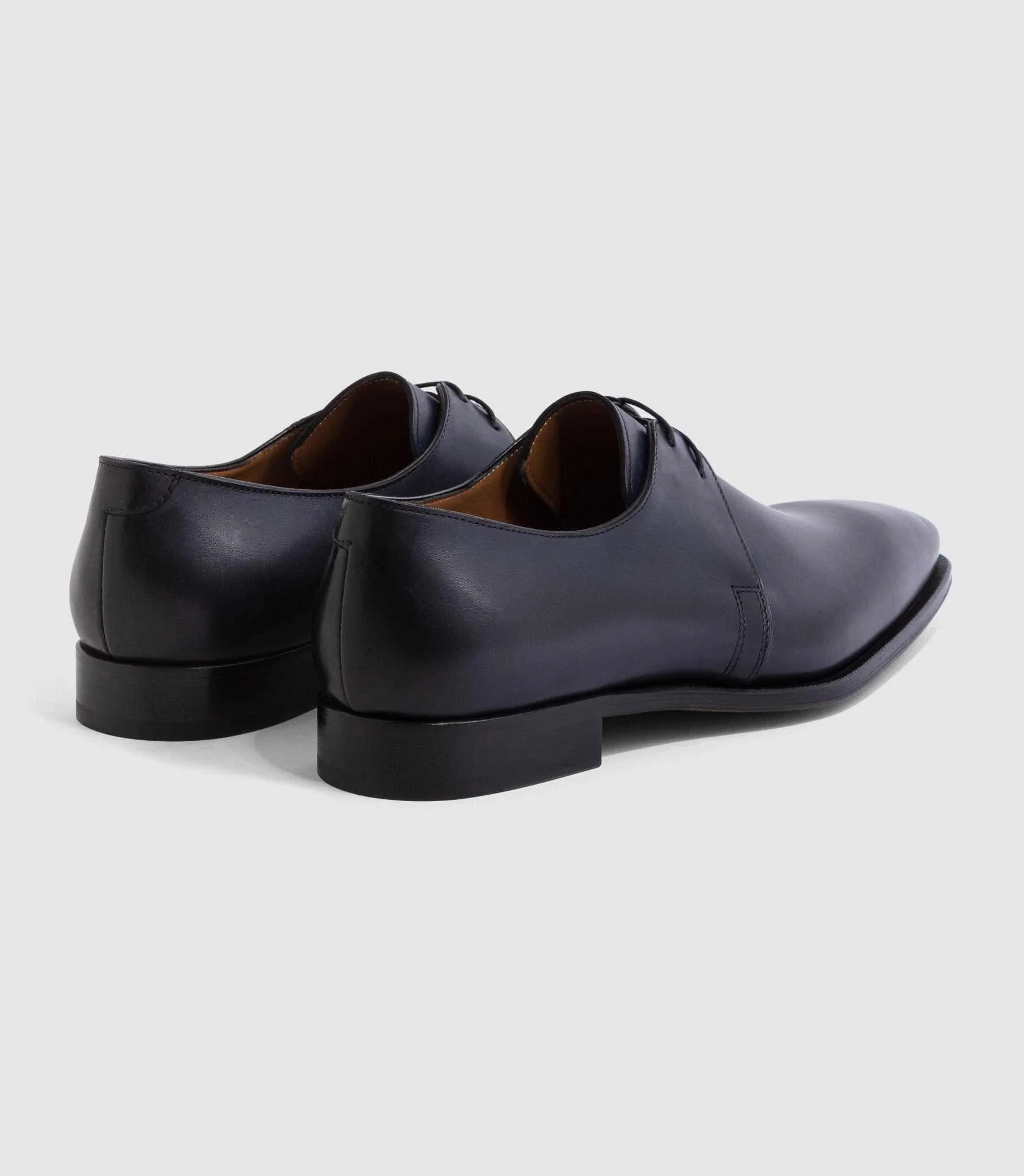 Derby cuir bleu "Eliad" - Image 3