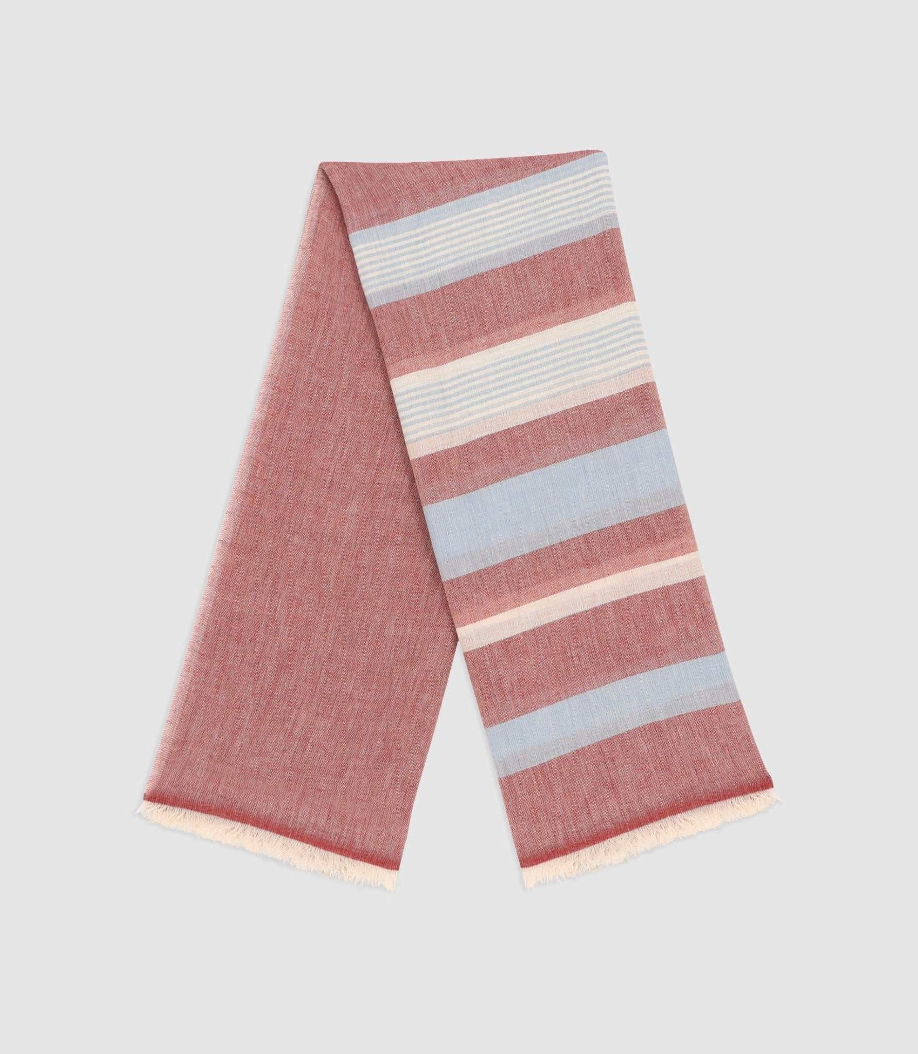 Écharpe à rayures rose et ciel XABI - Image 3