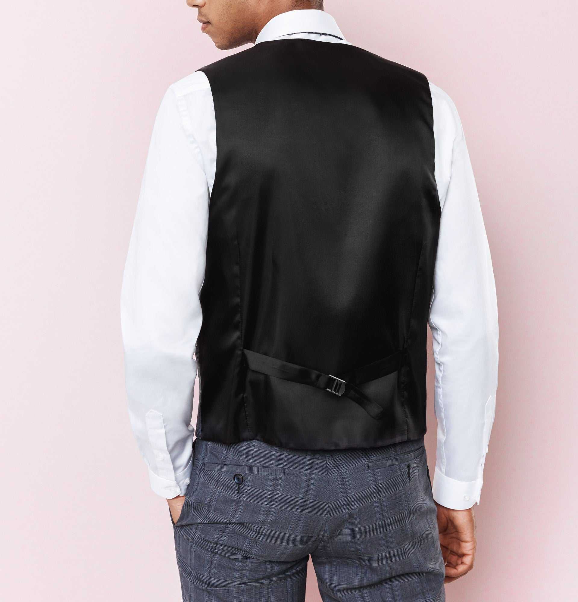 Gilet carreaux bleu "Xfrenchy" - Image 3