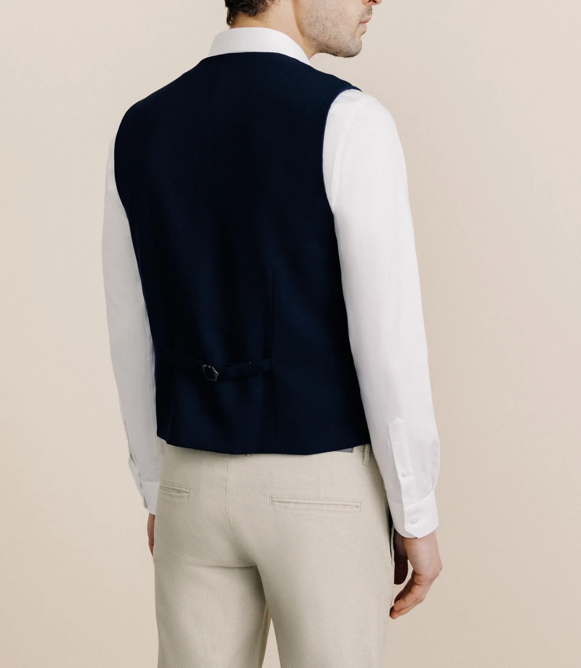 Gilet nid d'abeille marine - Image 3