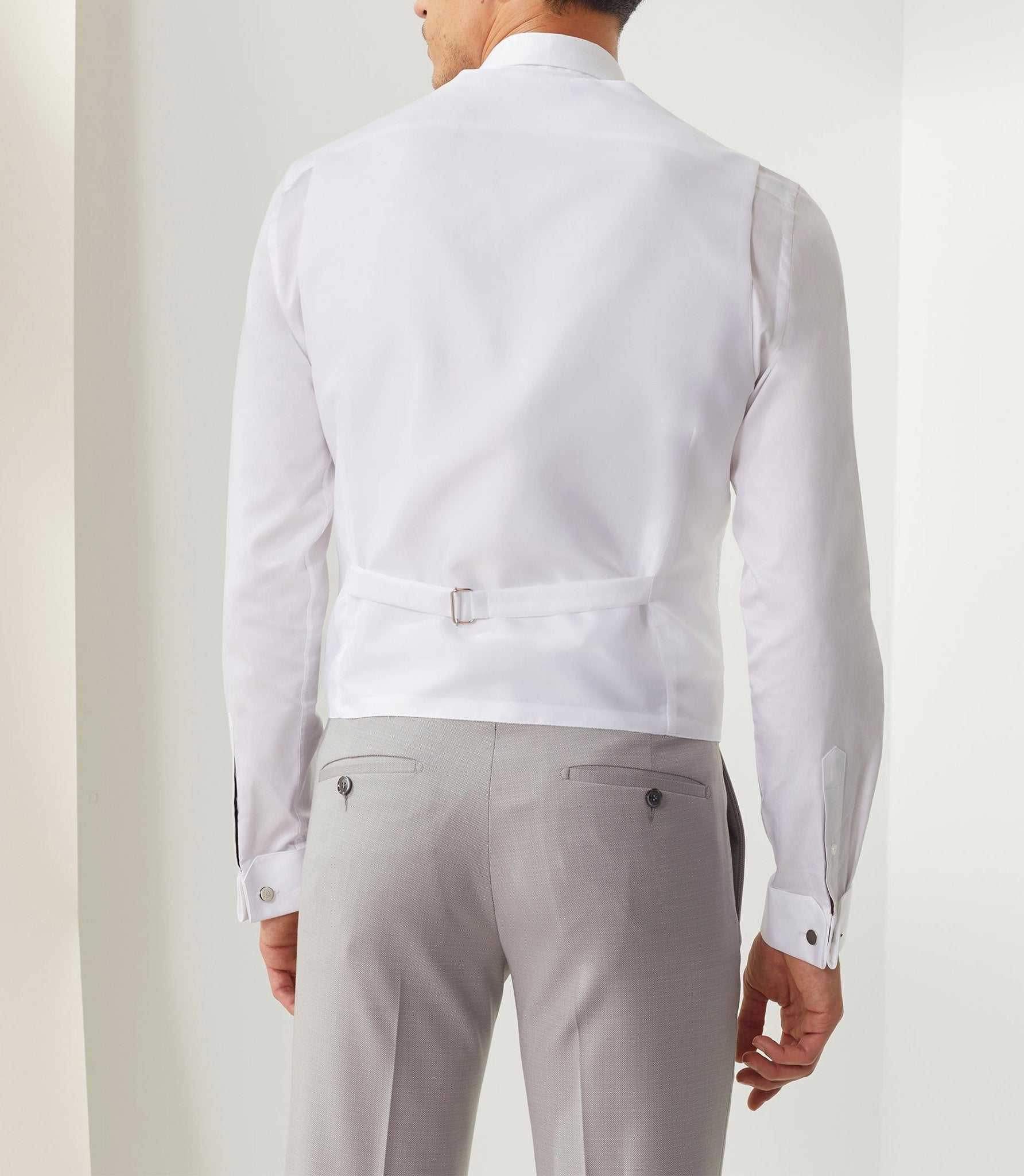 Gilet cérémonie blanc "Loic" - Image 4