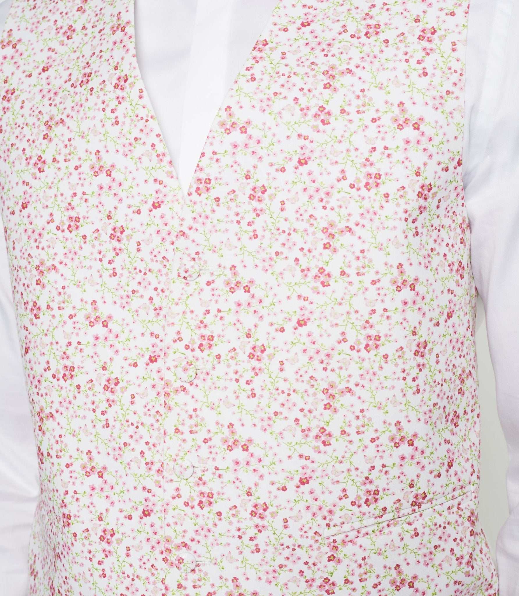 Gilet de costume cérémonie rose "Jacques" - Image 3