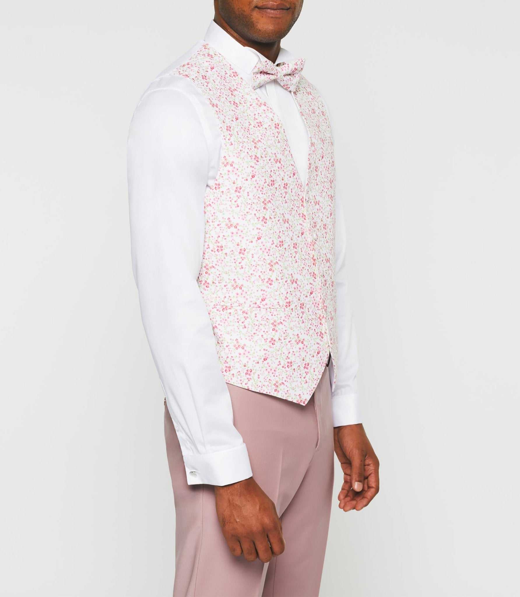 Gilet de costume cérémonie rose "Jacques" - Image 4