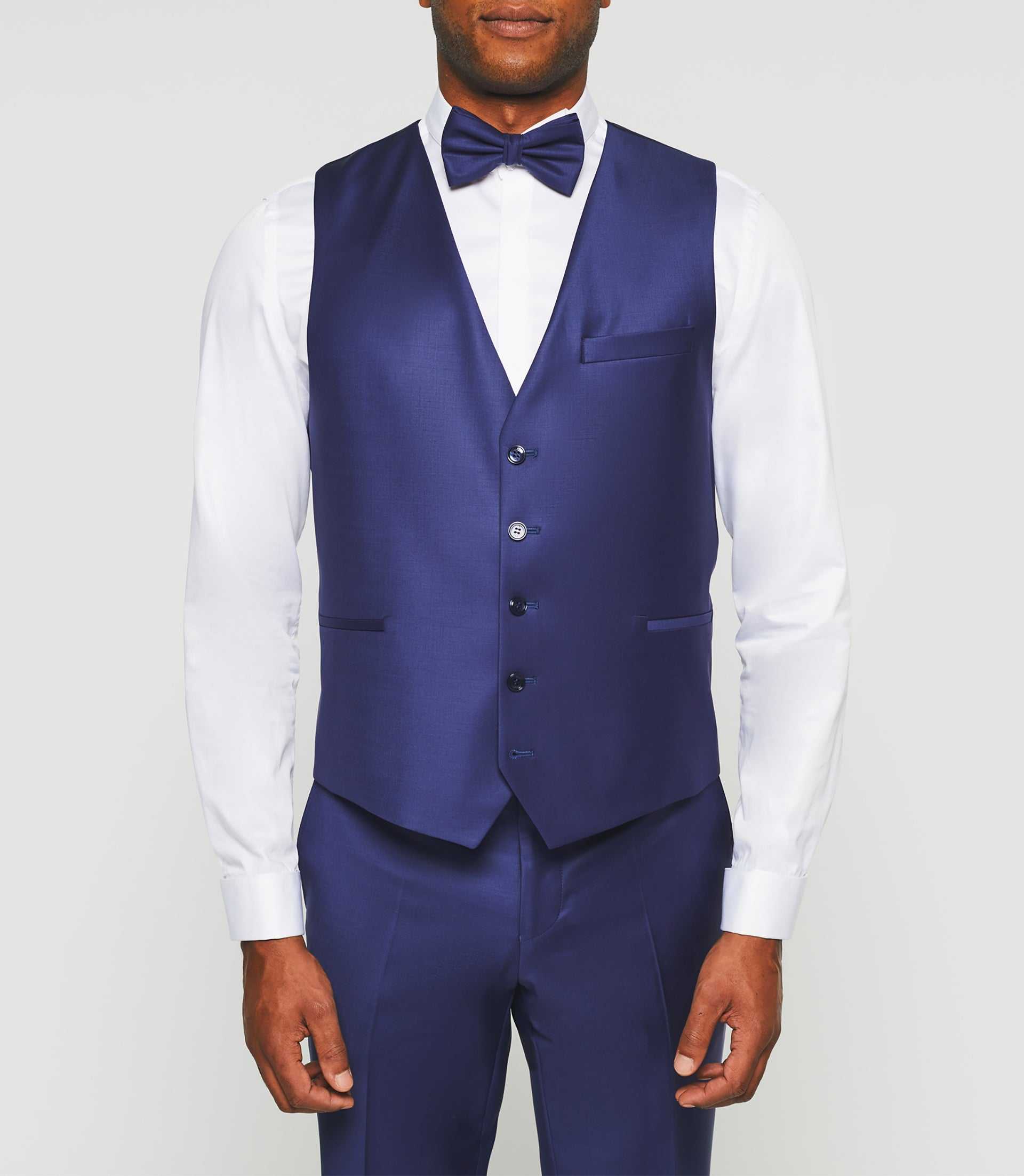 Gilet de costume bleu "Jfavori" - Image 3