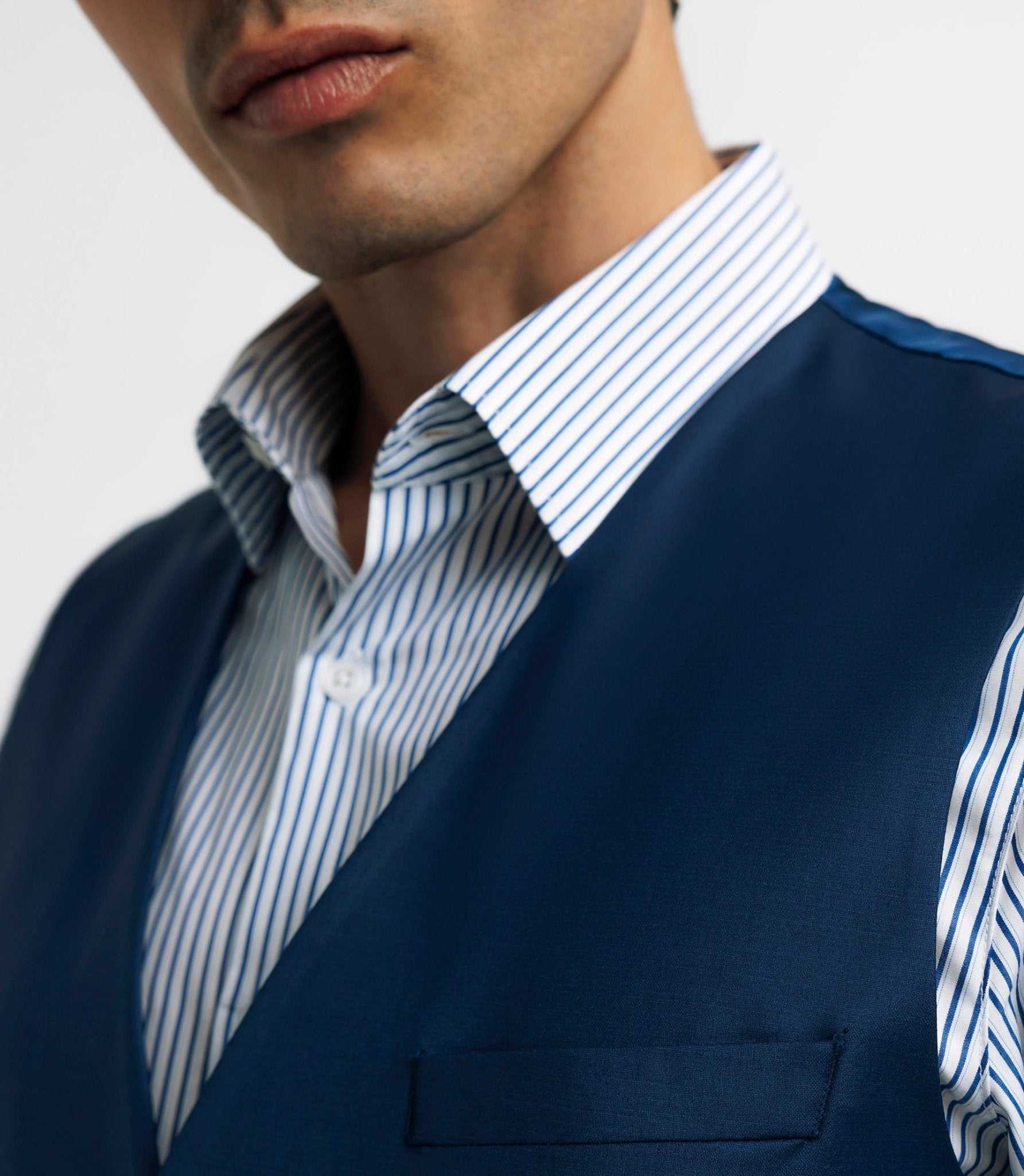 Gilet de costume bleu - Image 3