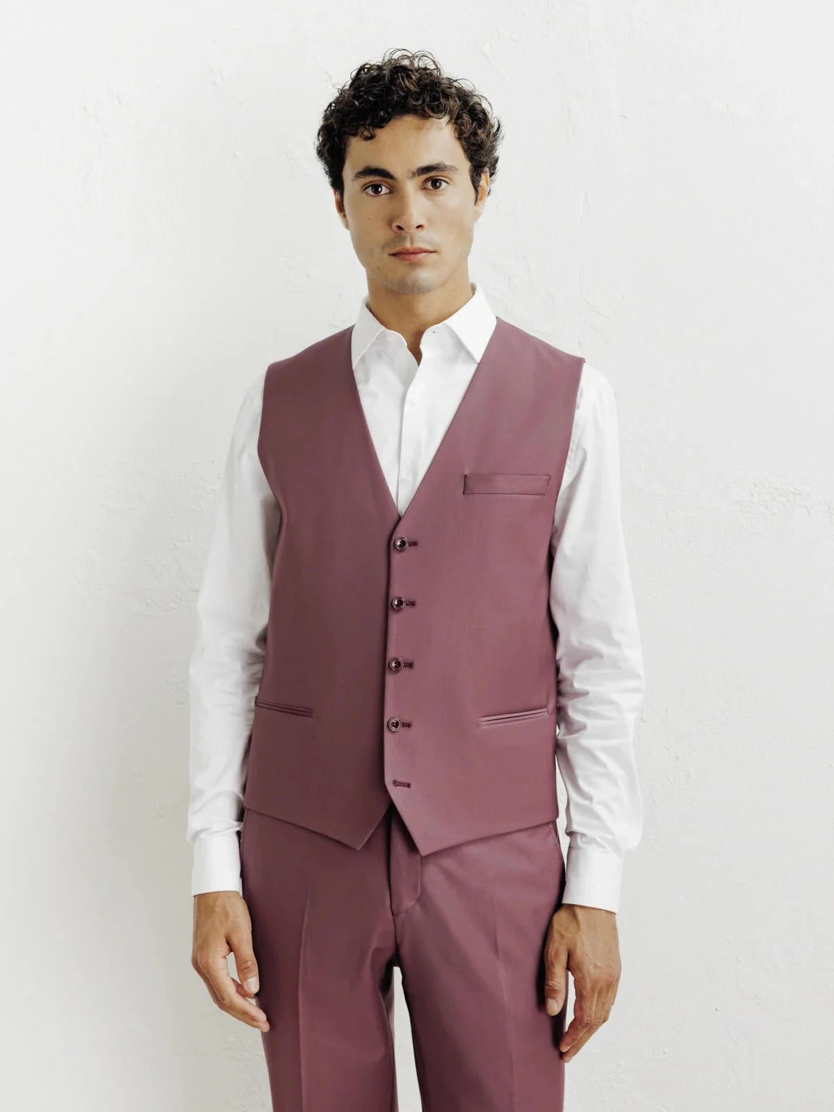 Gilet ville framboise