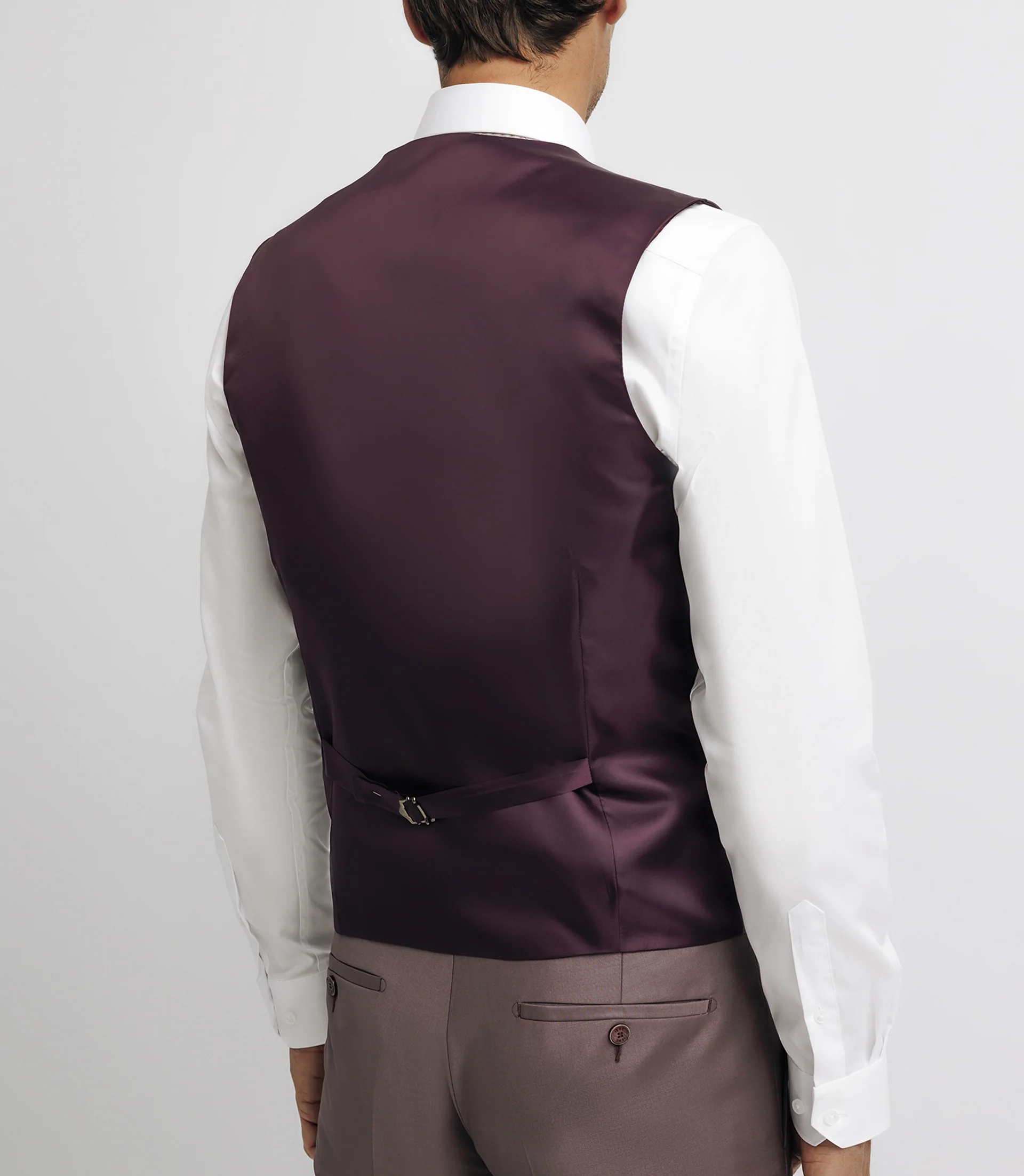 Gilet de costume parme foncé - Image 3