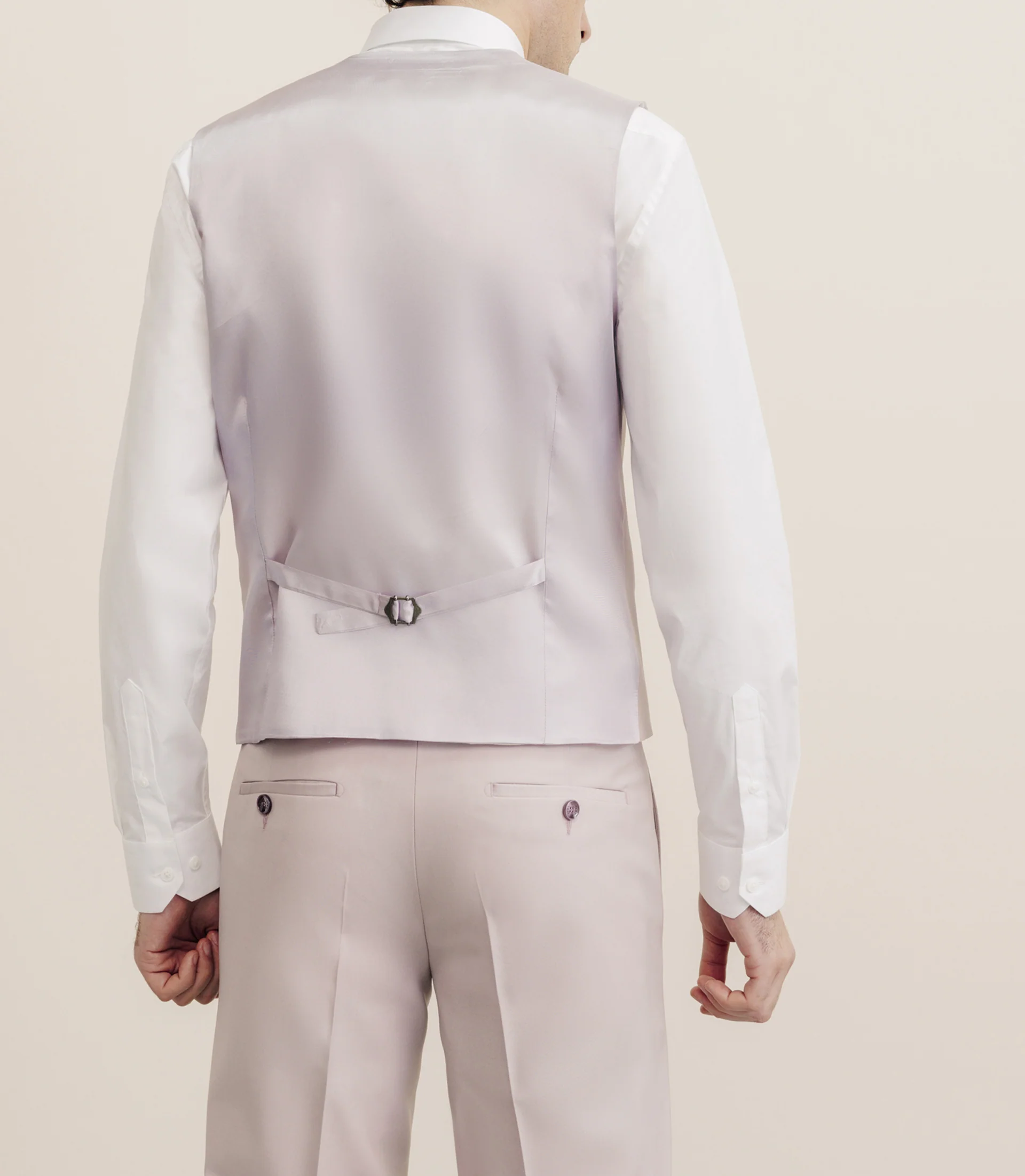 Gilet ville en laine majoritaire rose - Image 3