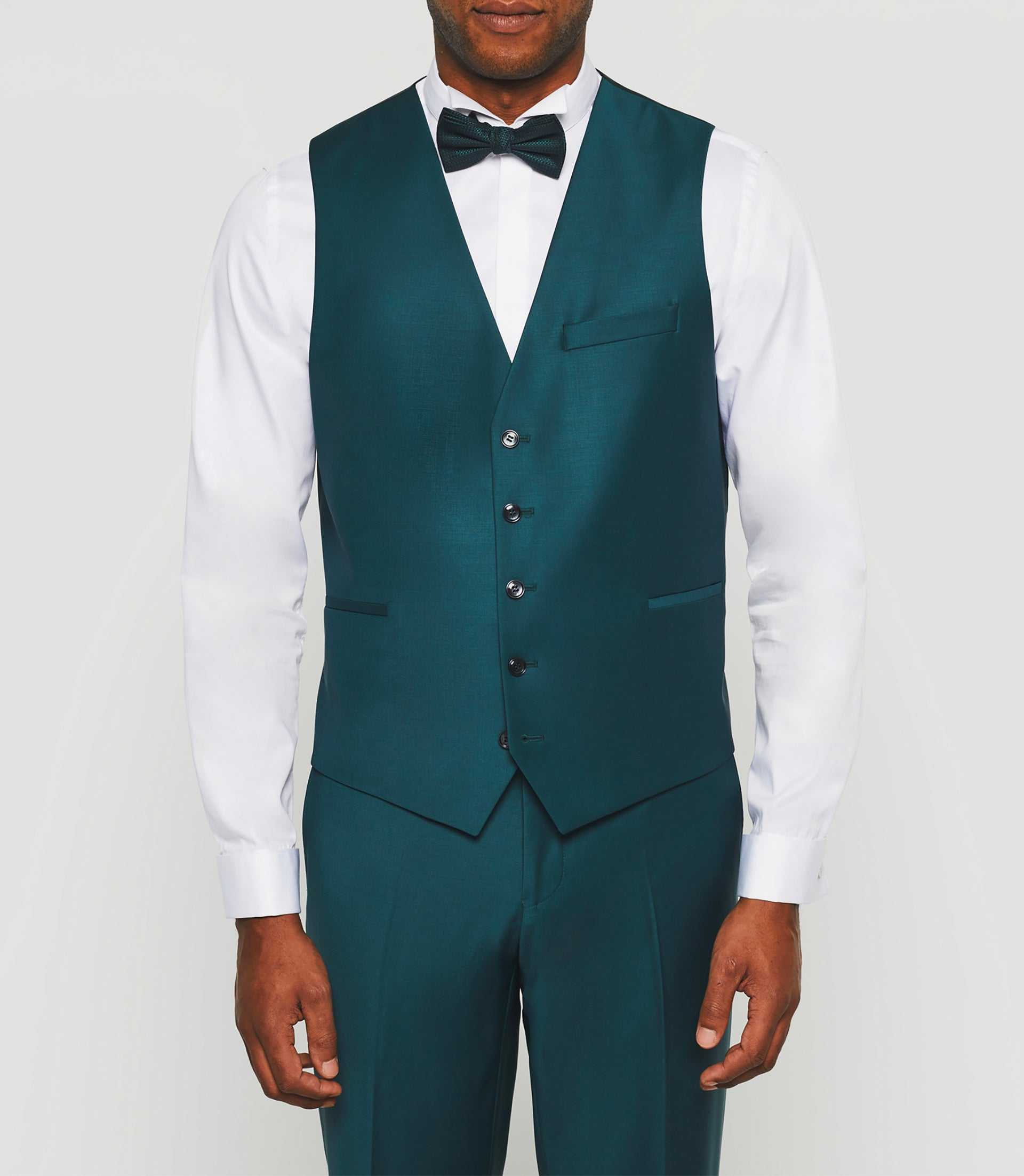 Gilet de costume vert "Jfavori" - Image 4