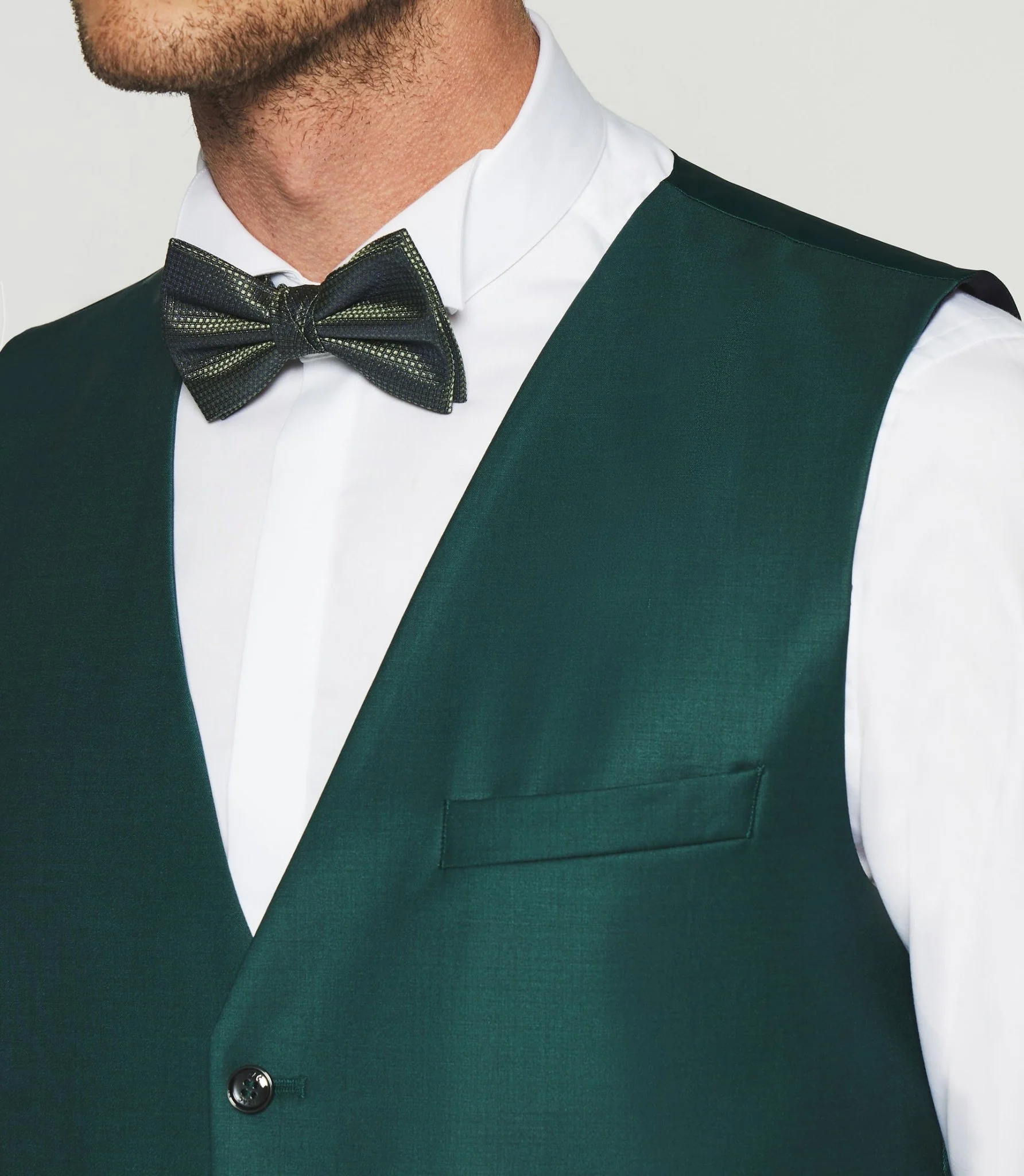 Gilet de costume vert JFAVORI - Image 2