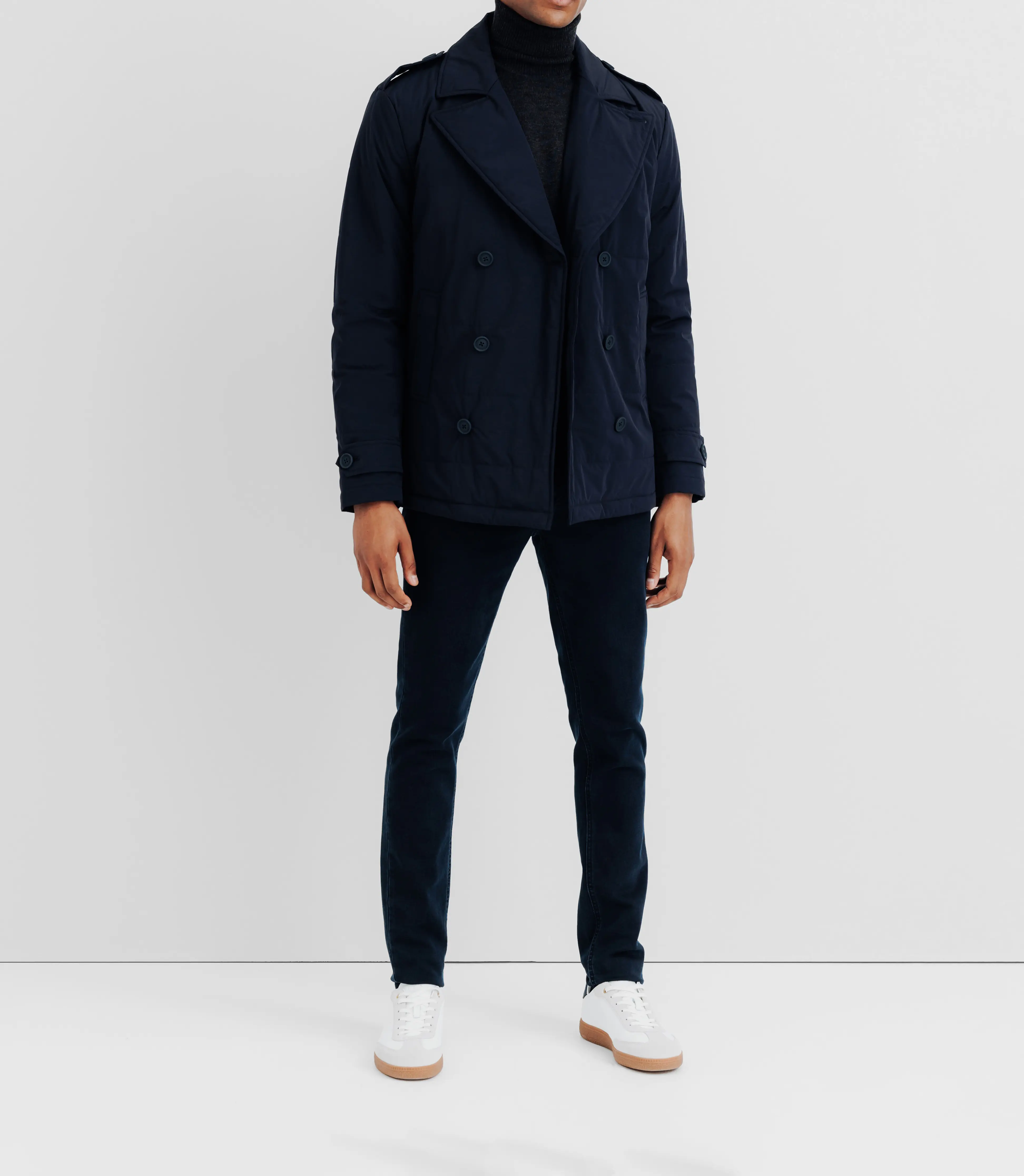 Manteau déperlant marine