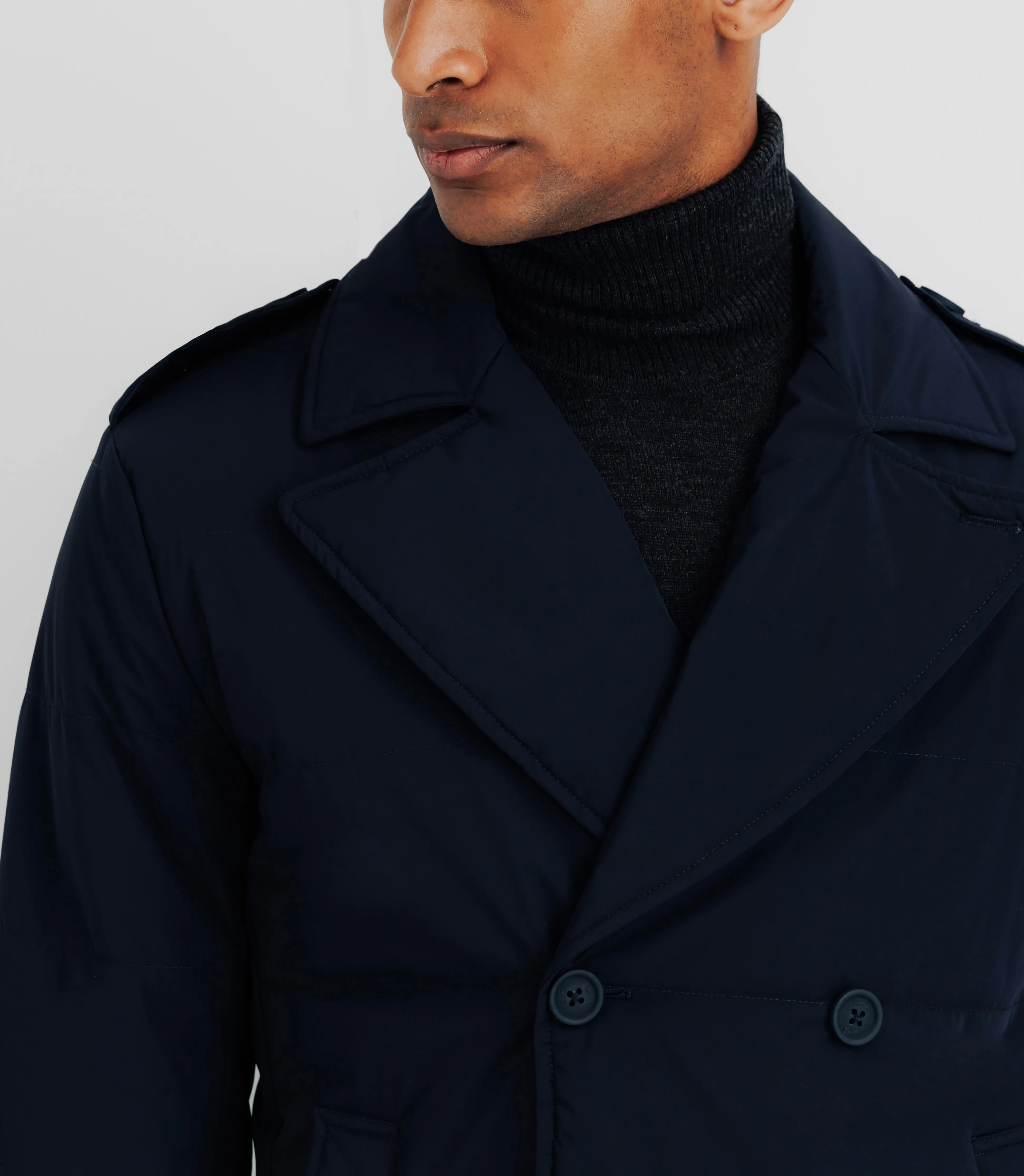 Manteau déperlant marine - Image 3