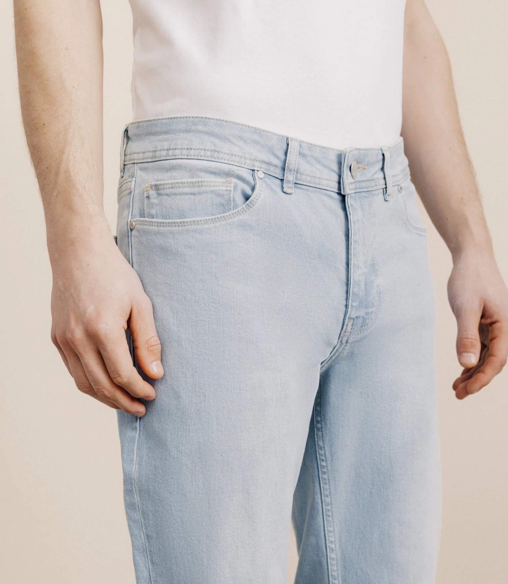 Jean droit bleached - Image 2