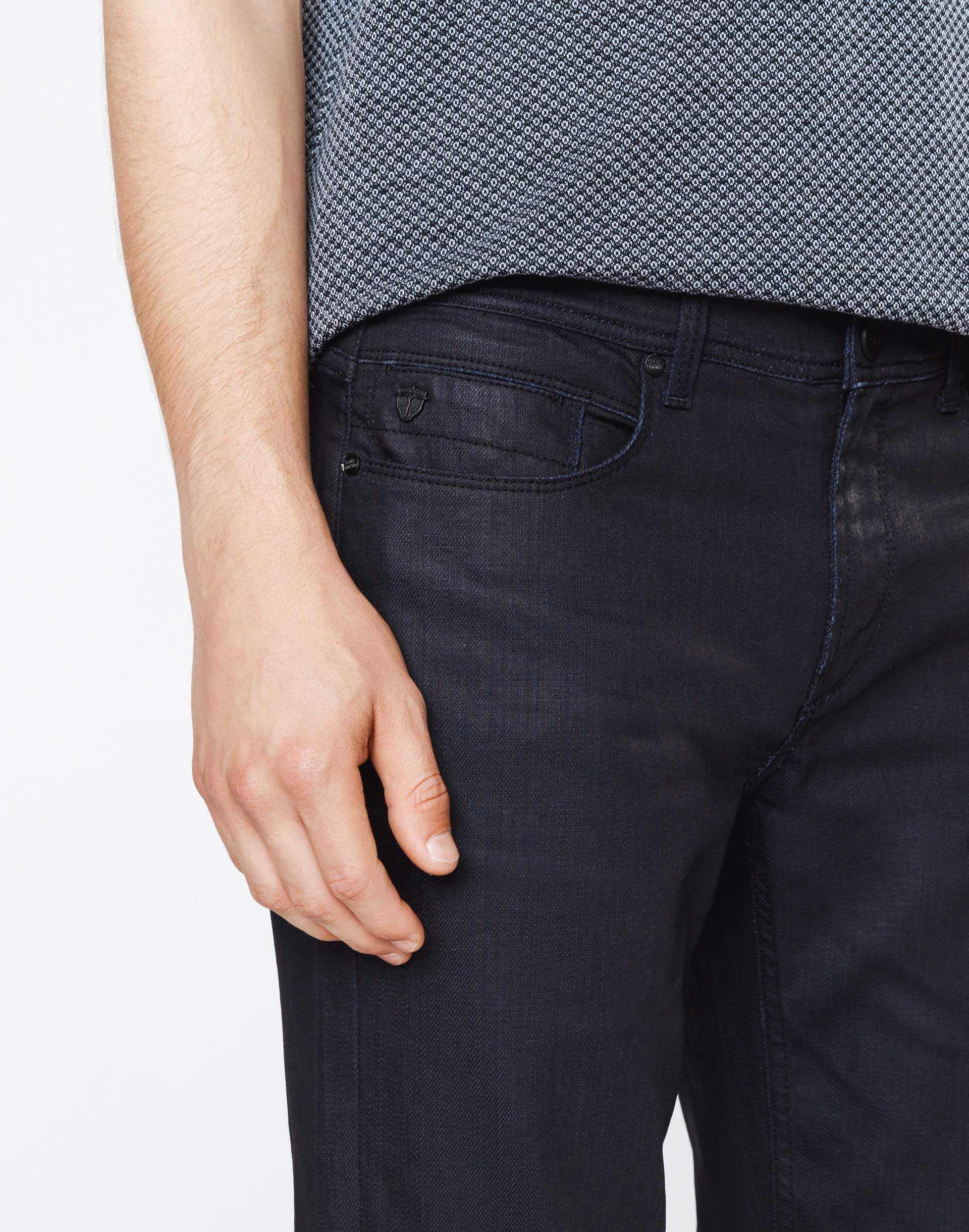 Jean slim enduit marine "Dison" - Image 3