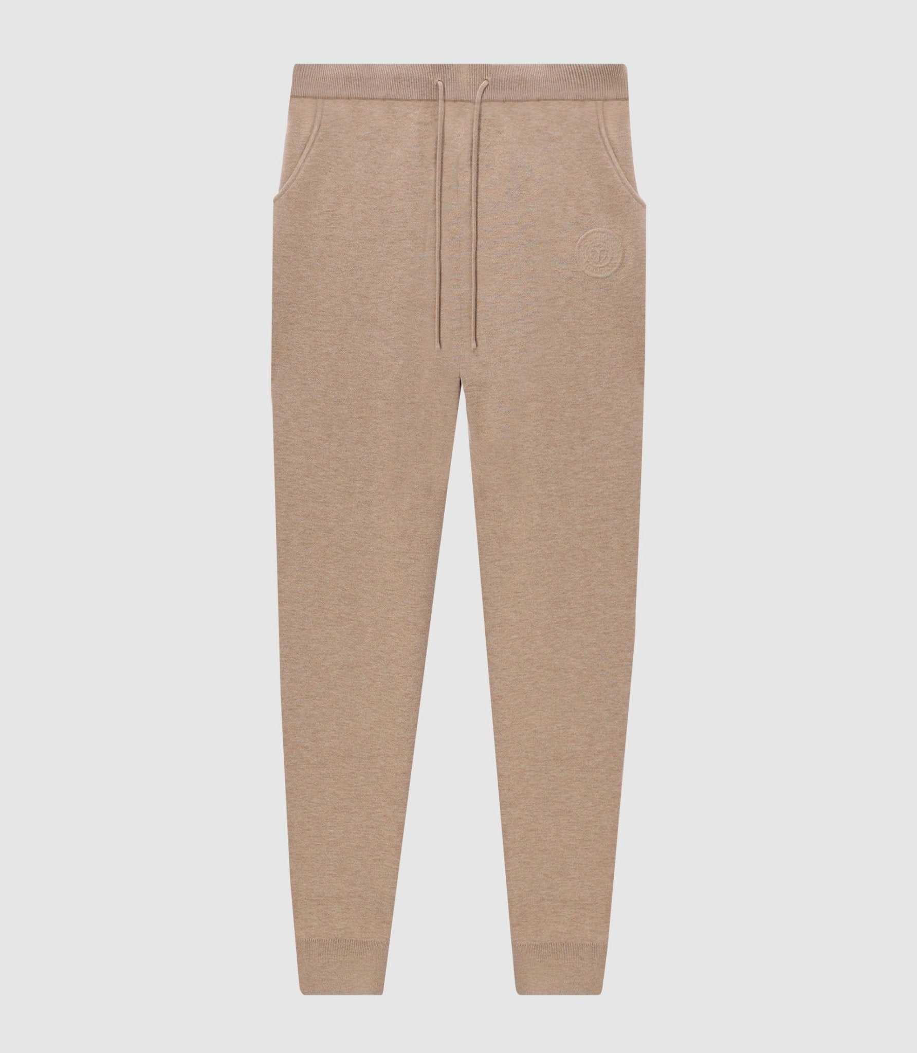 Jogging maille embosse beige