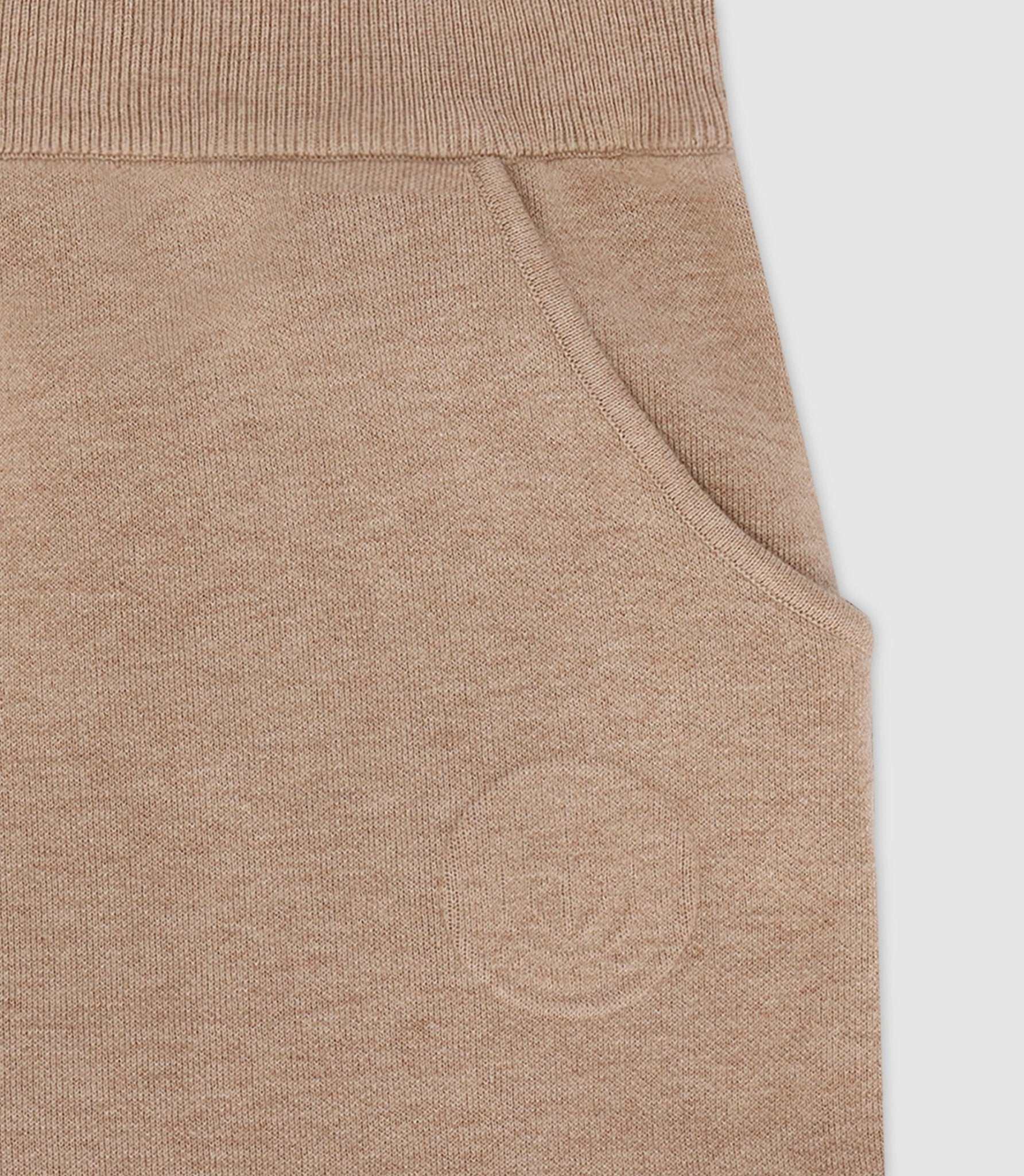Jogging maille embosse beige - Image 2