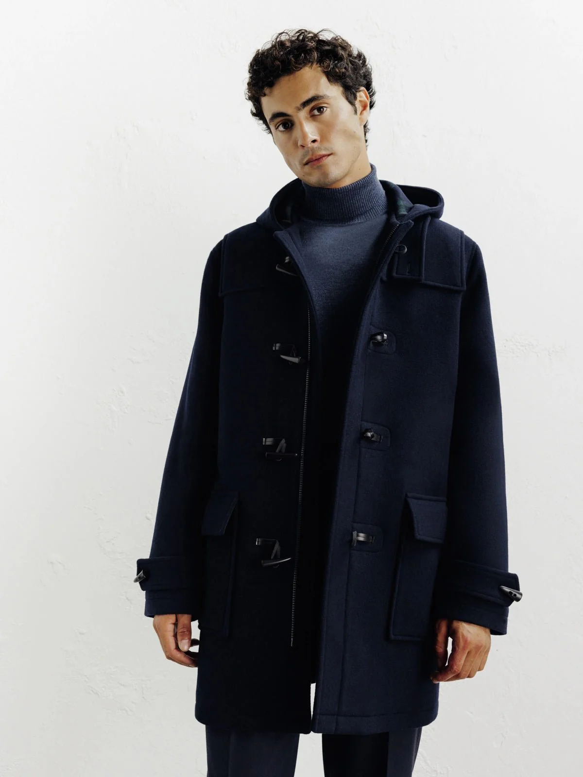 Manteau duffle-coat marine
