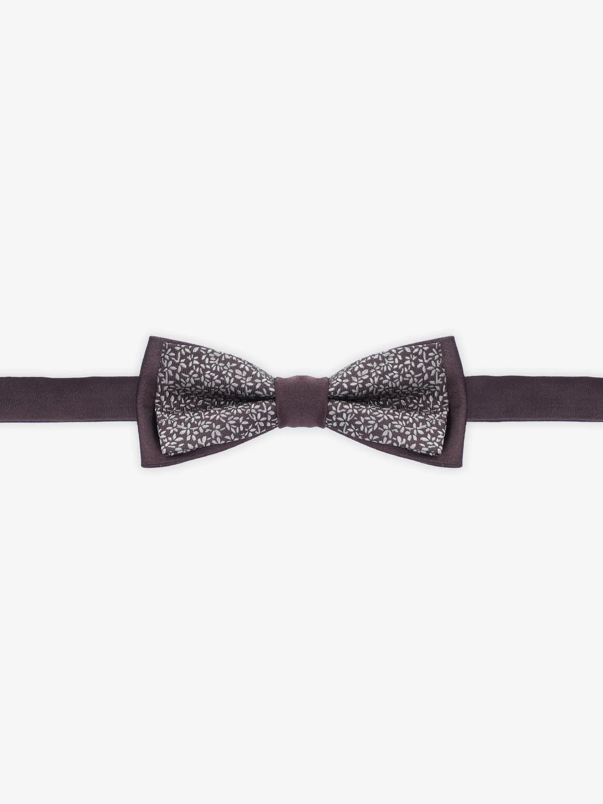 Nœud papillon fantaisie marron