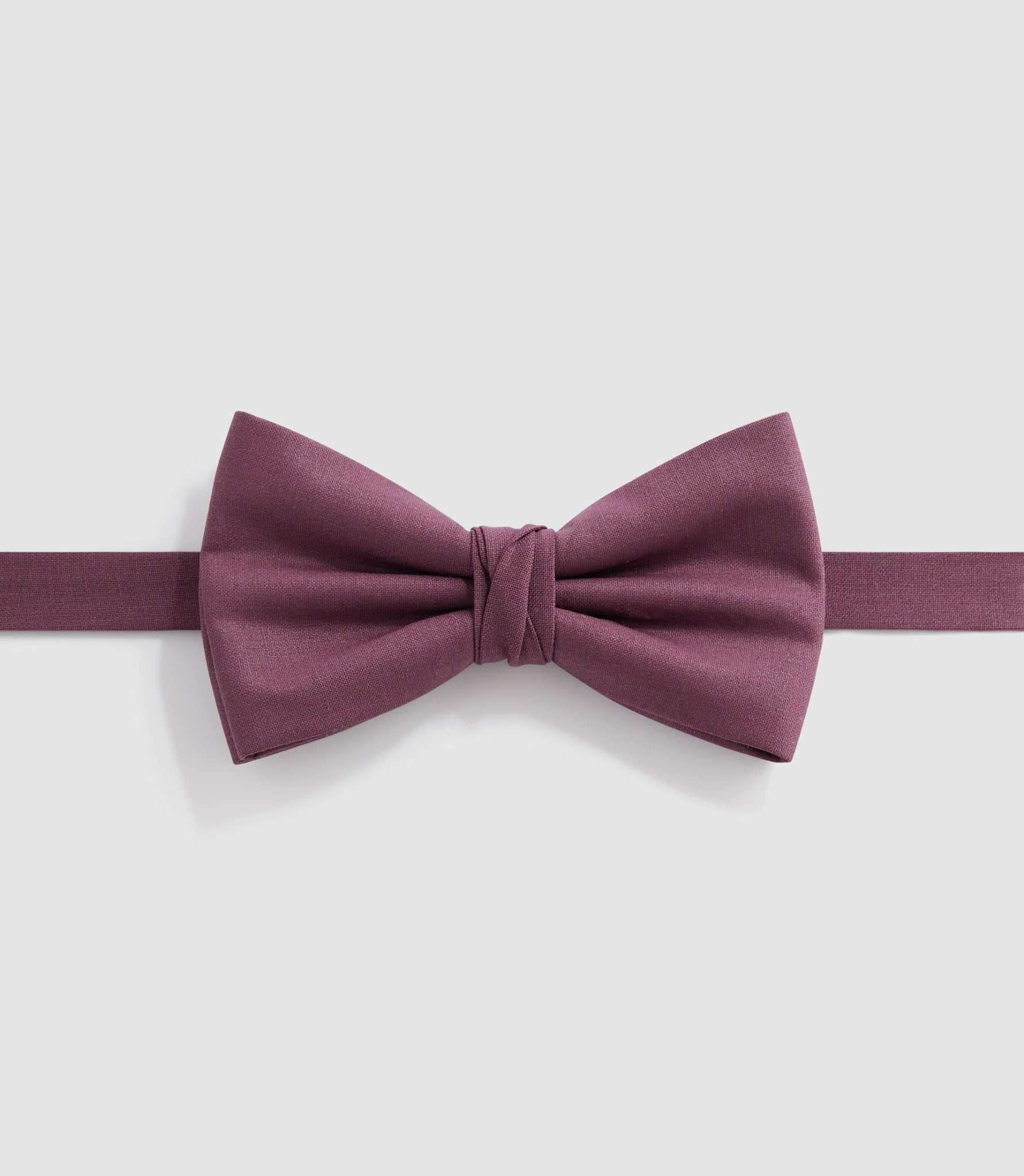 Nœud papillon en soie framboise