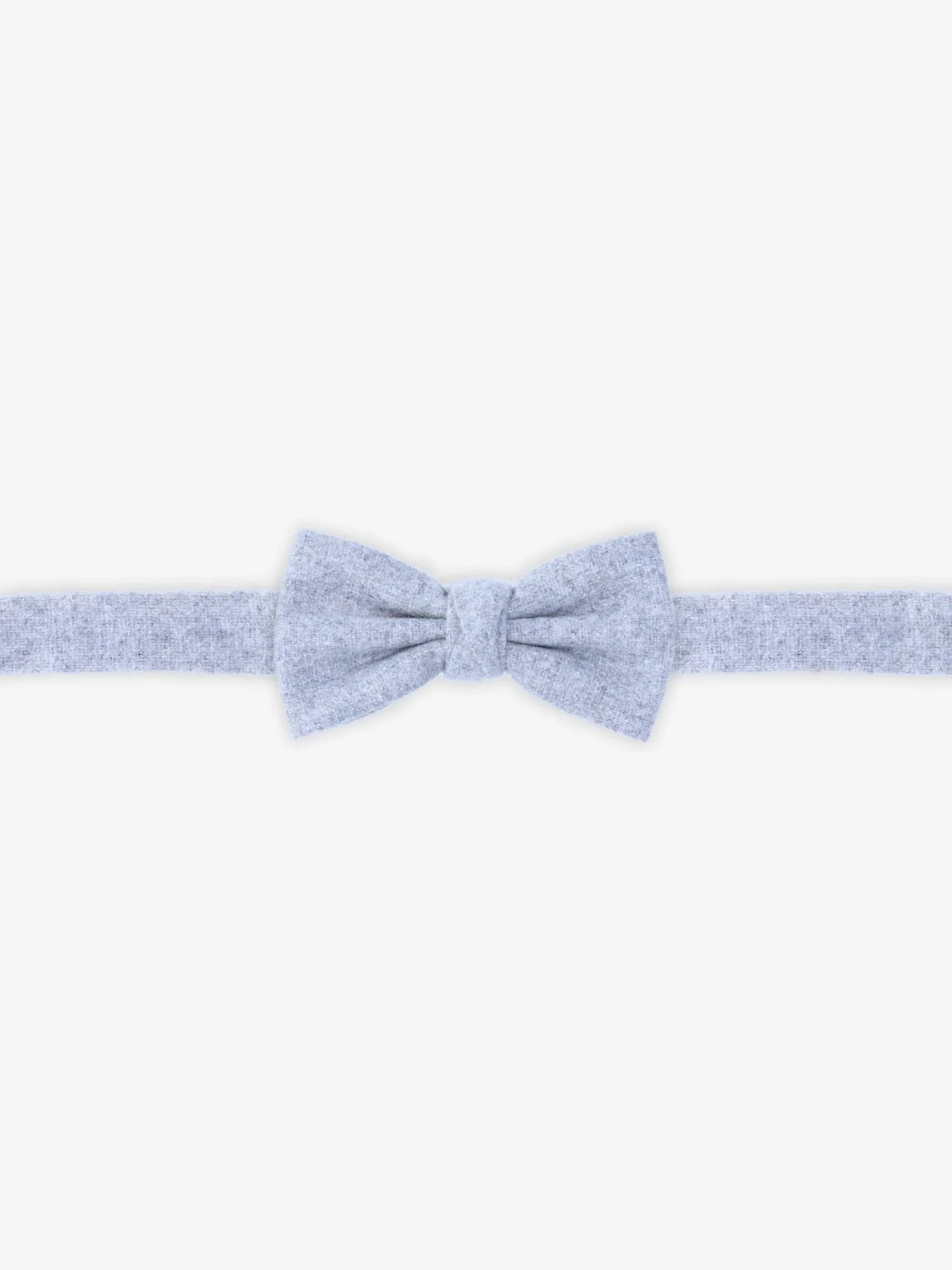 Nœud papillon uni gris clair