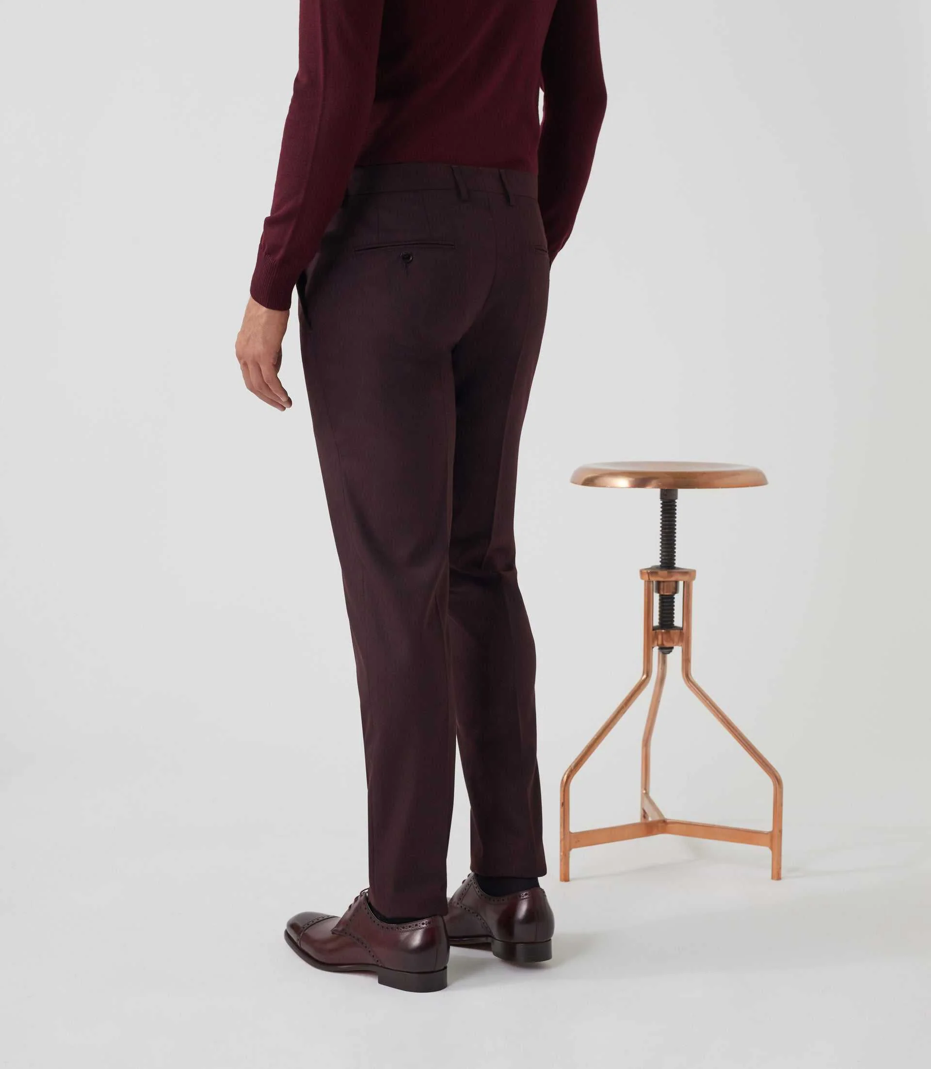 Pantalon ville bordeaux "Gveloute" - Image 3