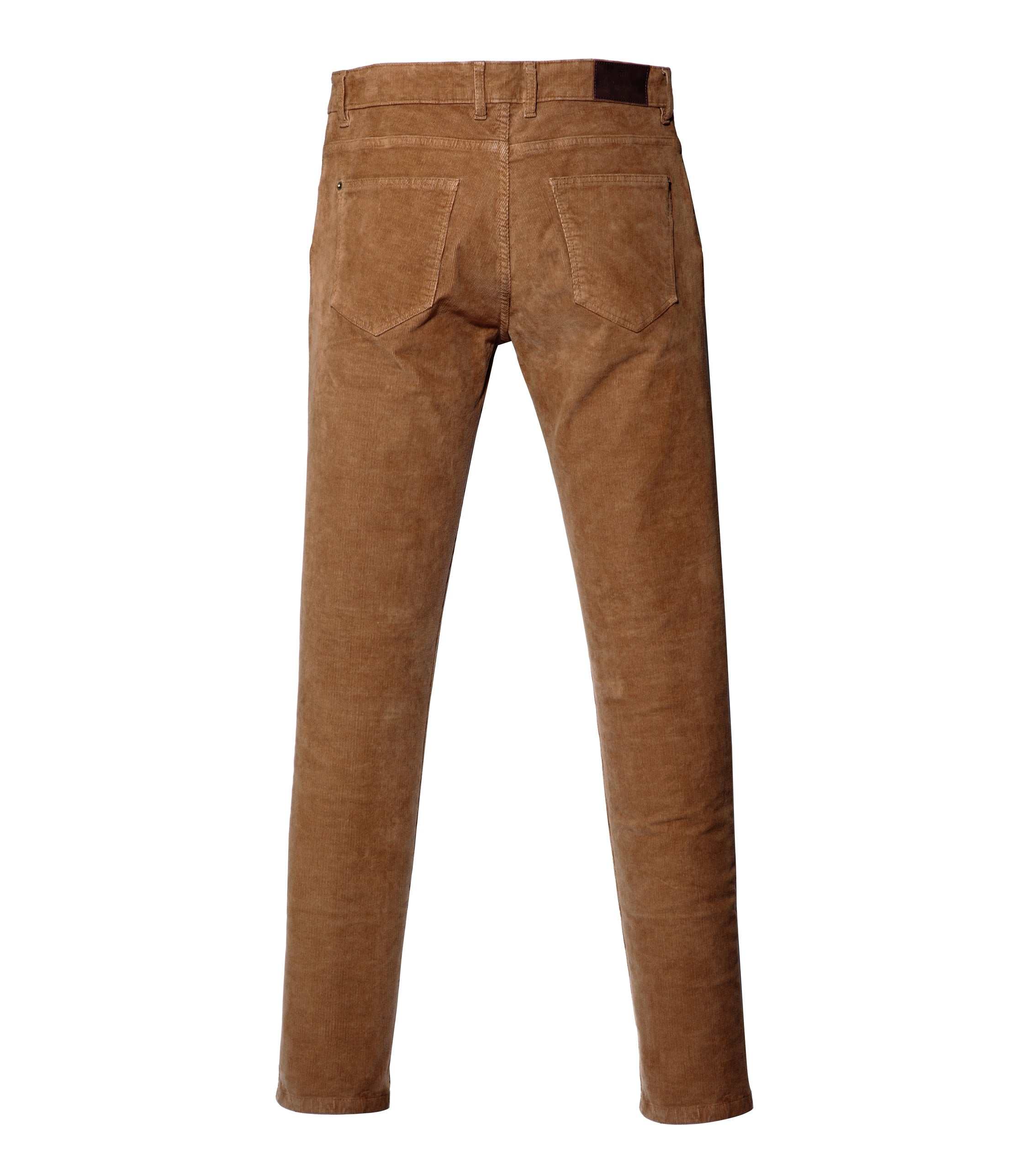 Pantalon en velours camel "Casino" - Image 2