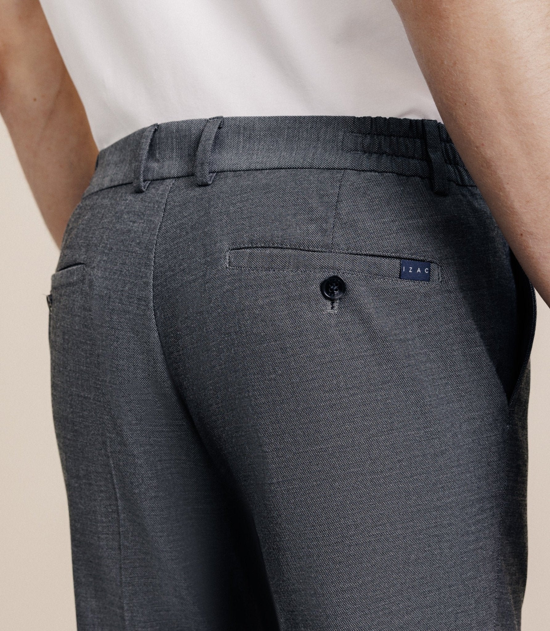 Pantalon élastiqué anthracite - Image 2