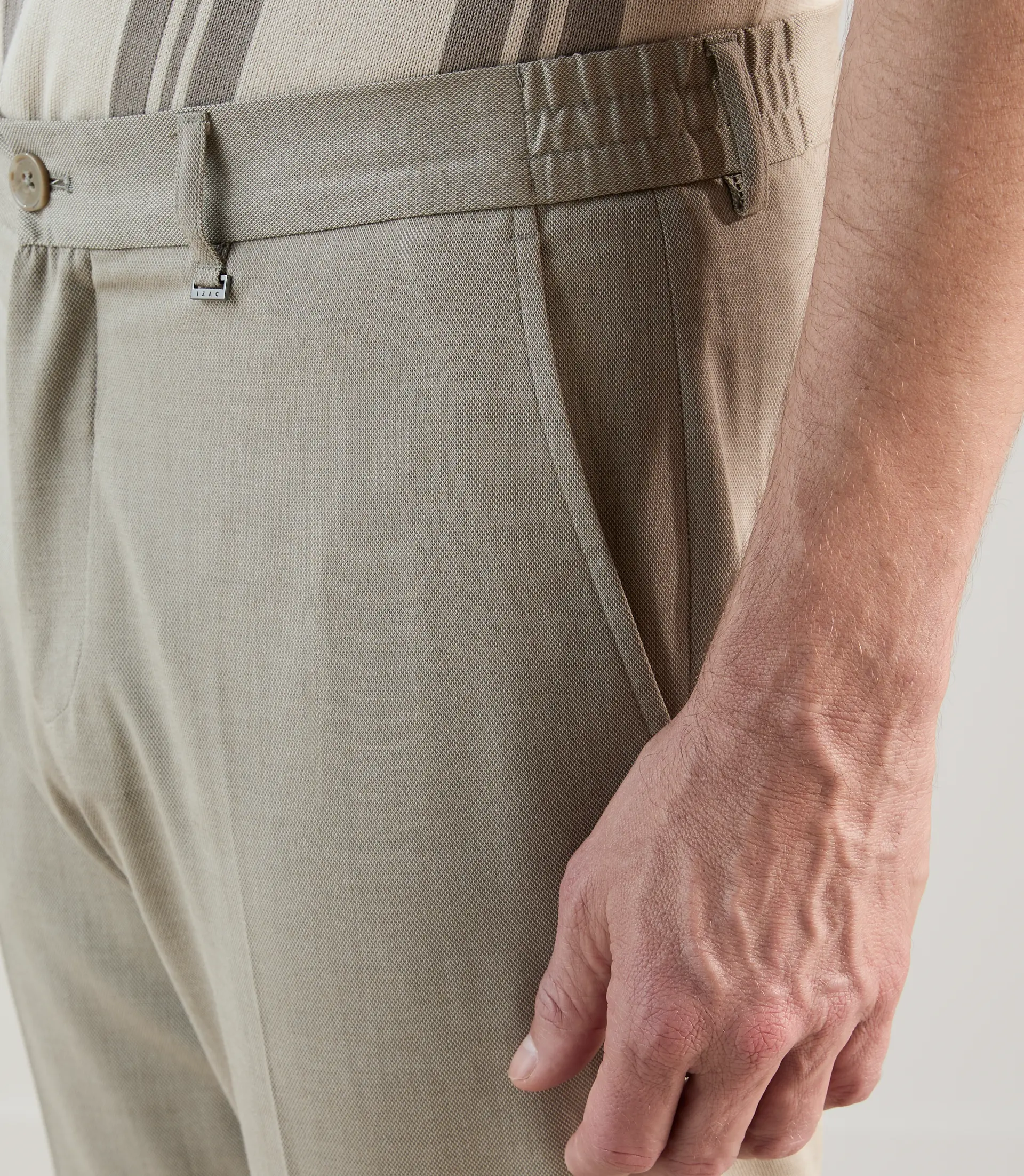 Pantalon casual beige - Image 3