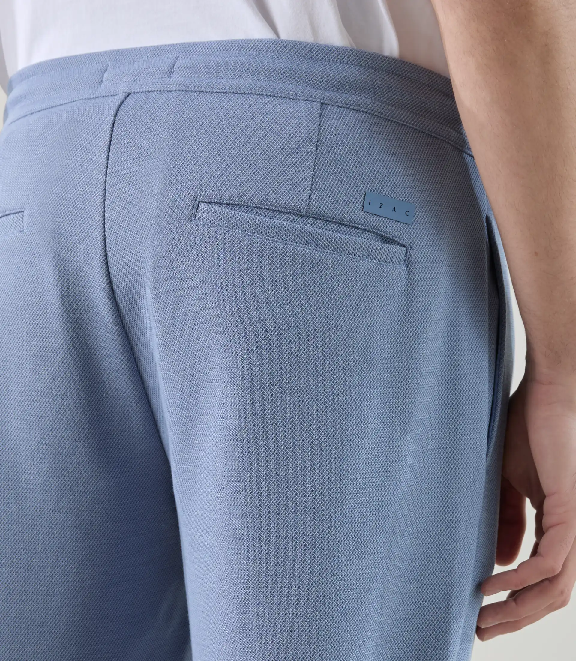 Pantalon casual en maille indigo - Image 3