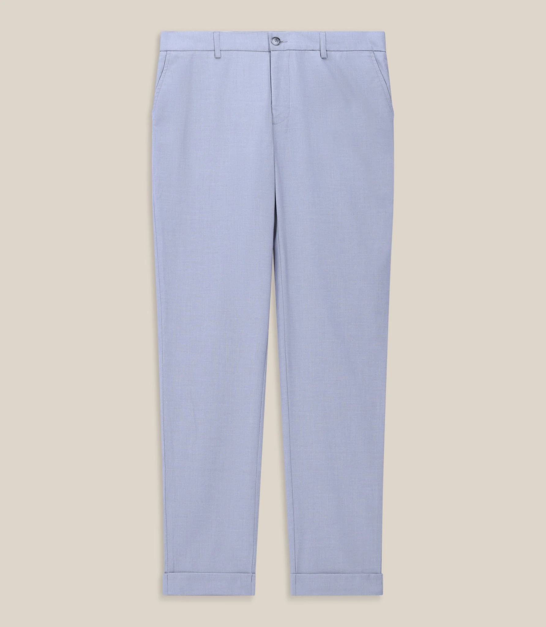 Pantalon chino taille elastique gris