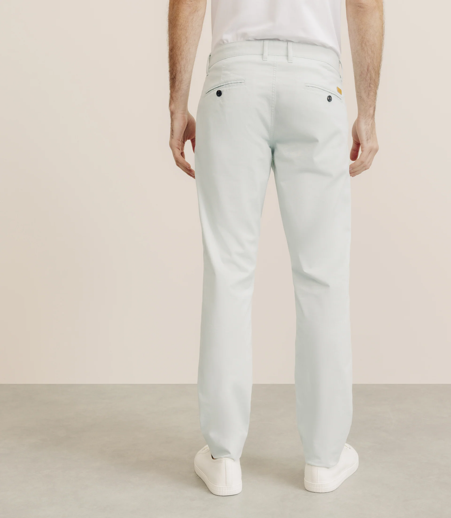 Pantalon en coton stretch vert - Image 4