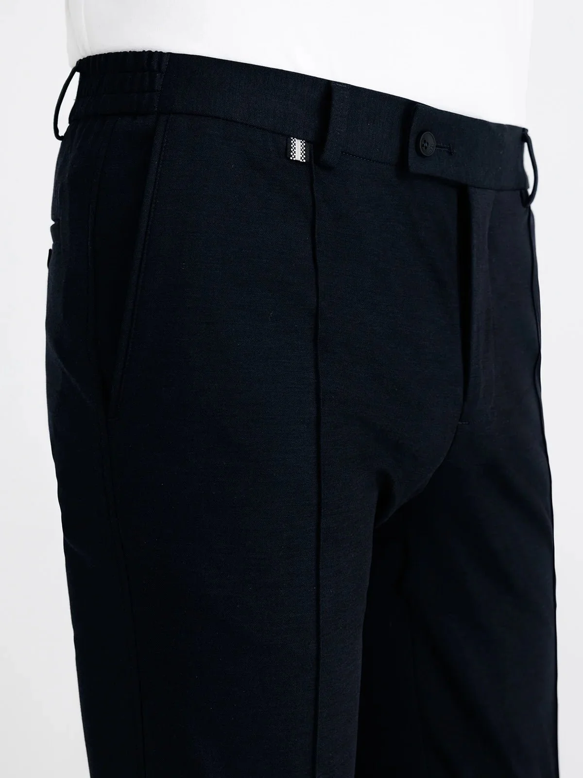 Pantalon ville avec pli marine - Image 4