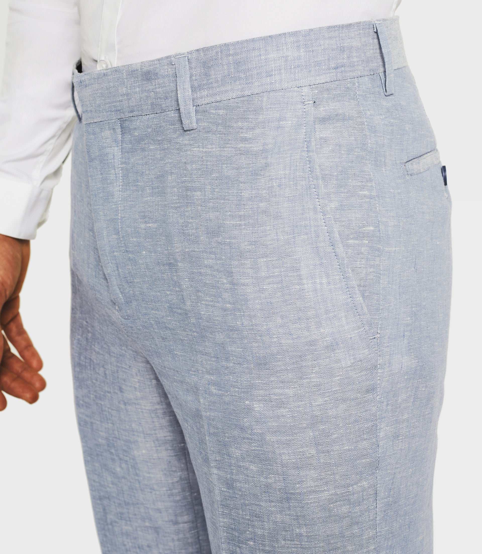 Pantalon ville bleu ciel "Bieloc" - Image 3